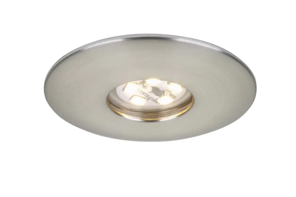 Briloner 3er Set LED Einbauleuchten Attach nickel- matt Ø 4,5 cm