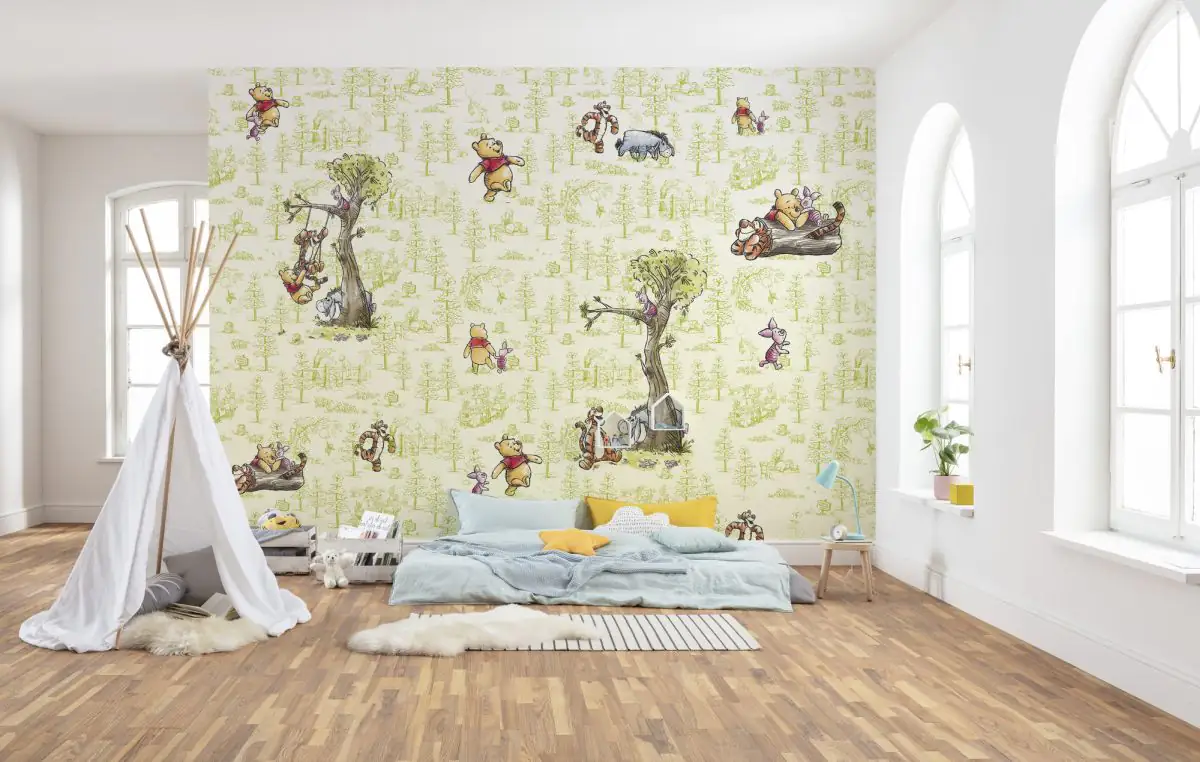 4055065510496_1 Komar Vlies Fototapete Winnie Pooh Friends 300 x 280 cm