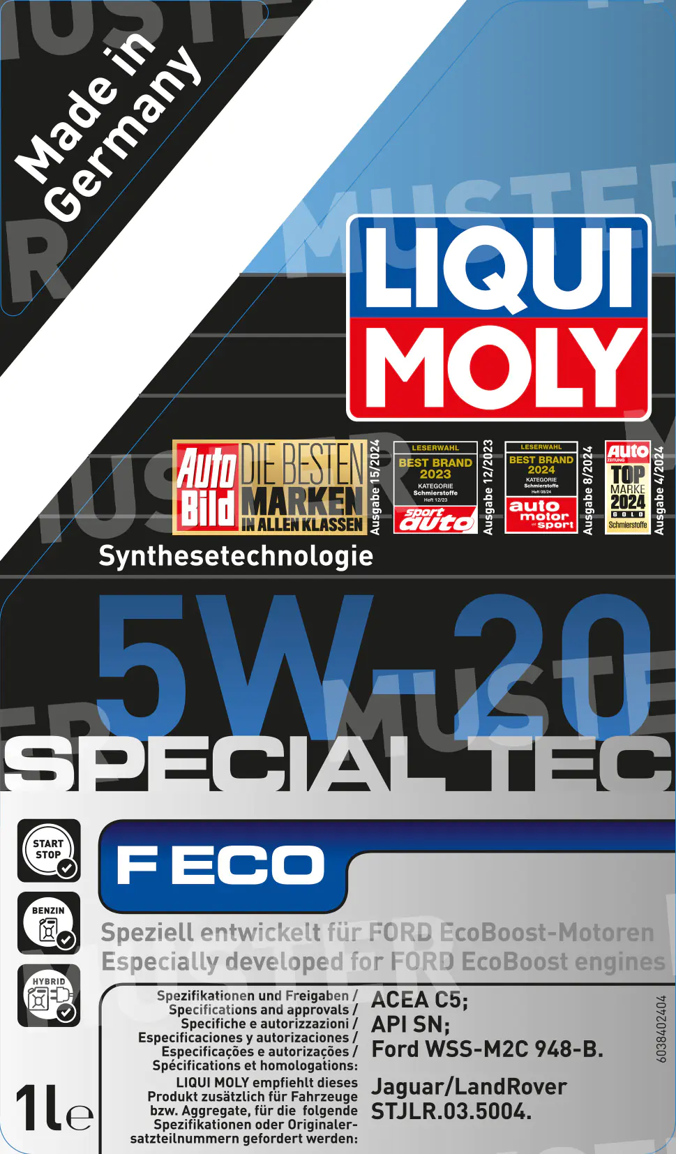 Liqui Moly Motoröl Special Tec F Eco 5W-20 1 L