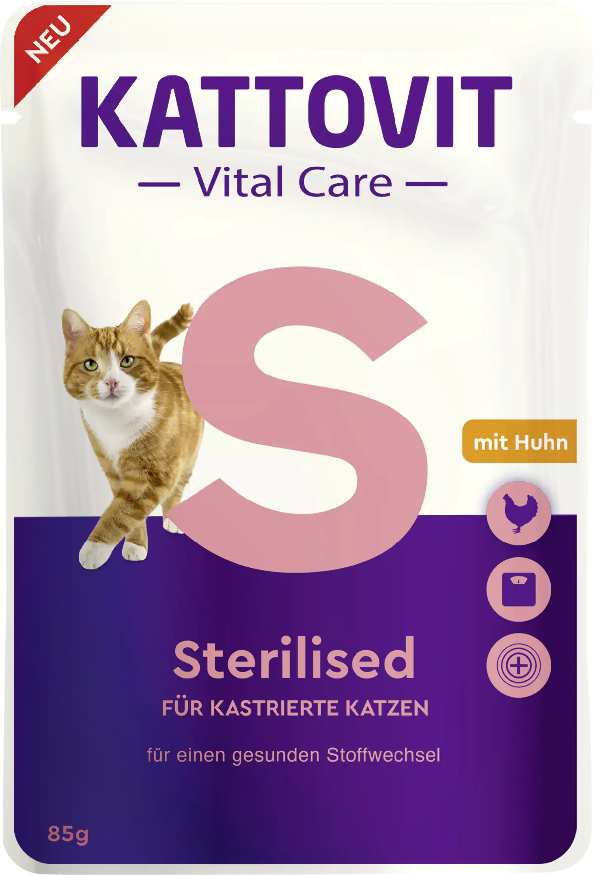 Kattovit Katzennassfutter Diet Vital Care Sterilised 85 g