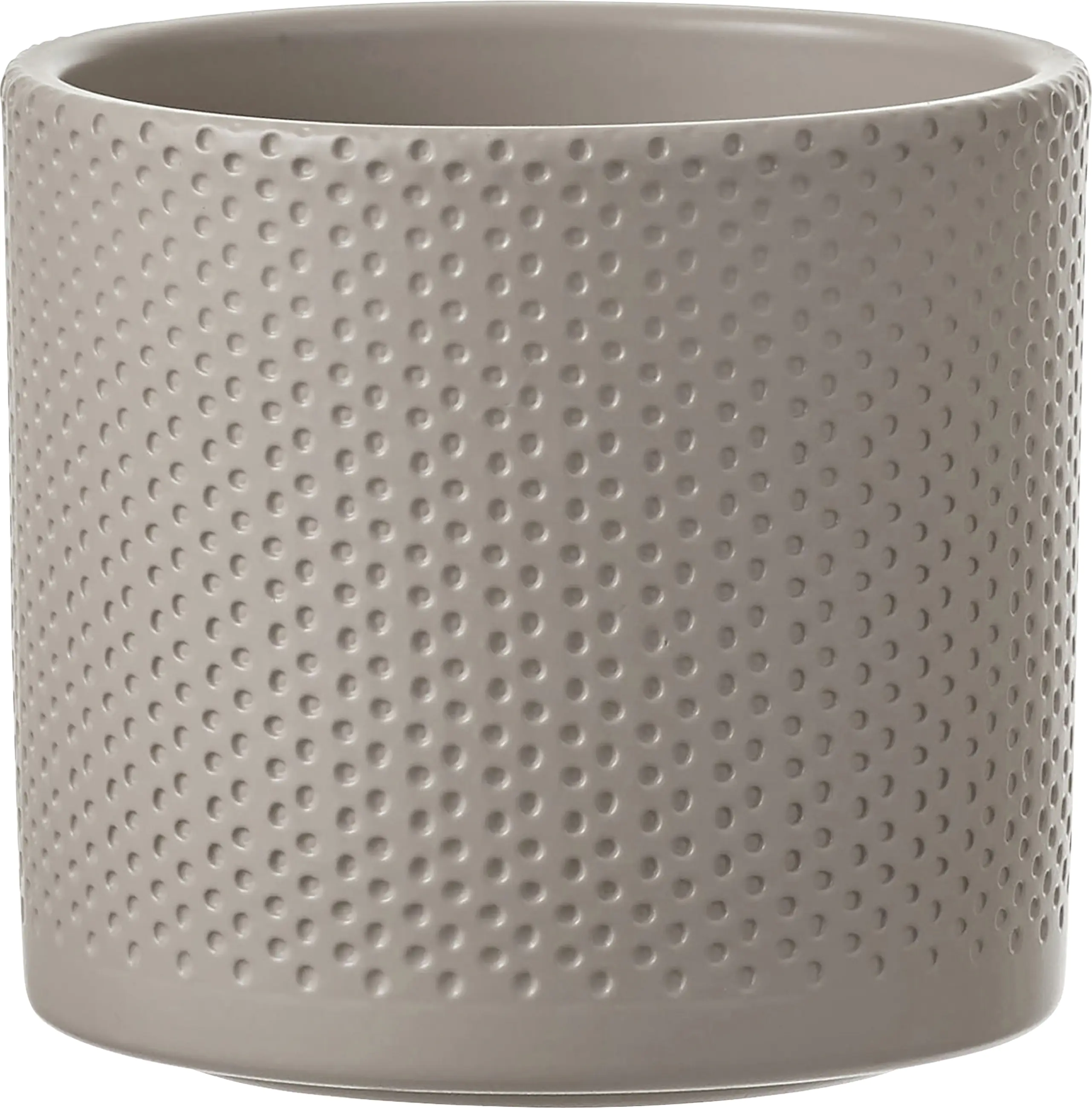 Mica Übertopf Era  Ø 15 x 13 cm taupe relief 