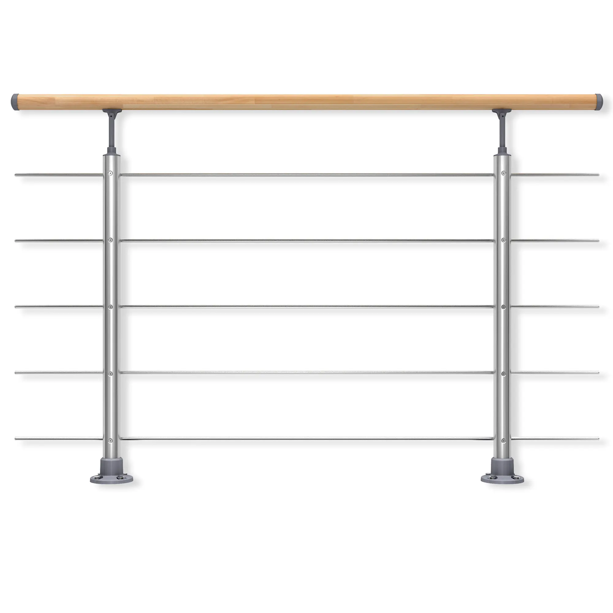 DOLLE Geländerset PS 030 Aluminium mit Buchehandlauf 150 cm