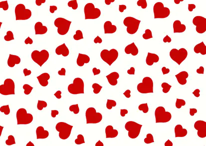 Geschenkpapier lovely rote Herzen 2 m