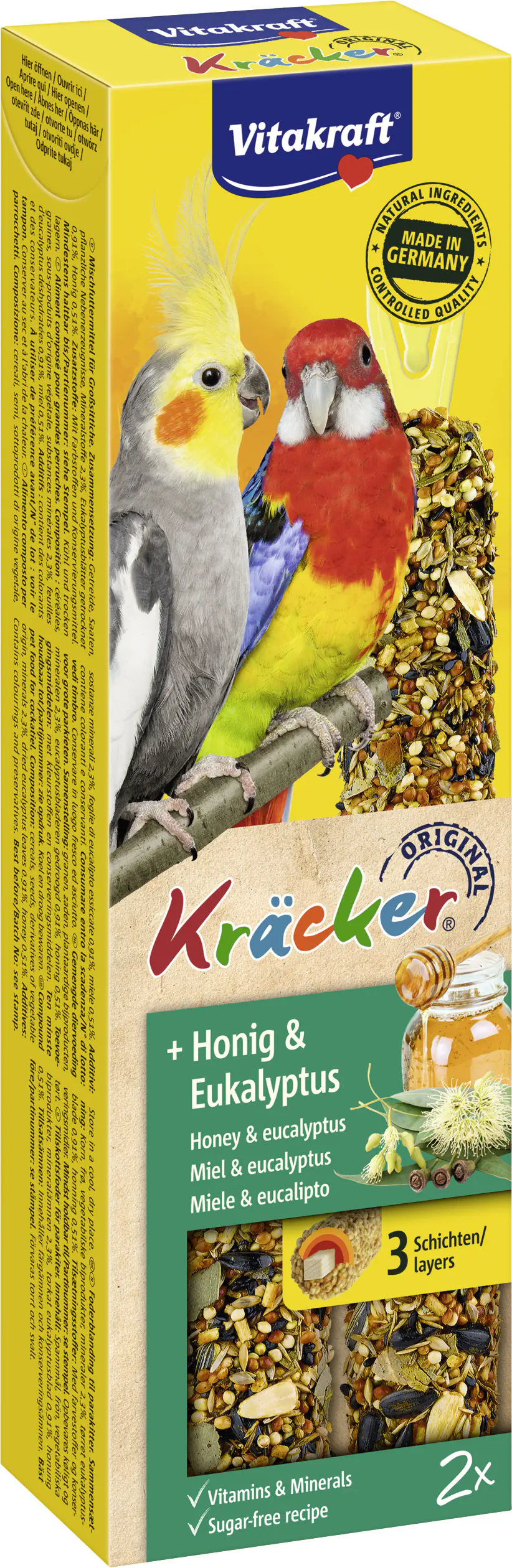 Vitakraft Kräcker® Honig & Eukalyptus 2 Stück / 180 g
