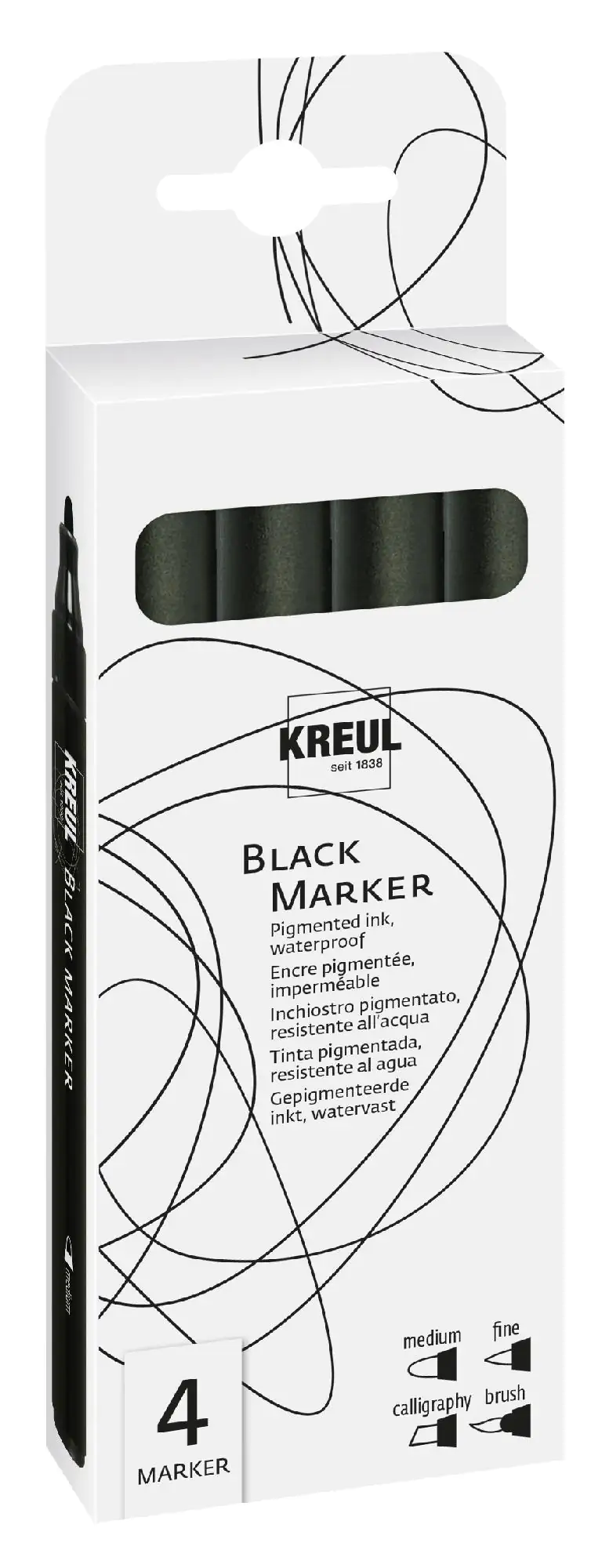 Kreul Black Marker 4er Set Kreul Black Marker 4er Set