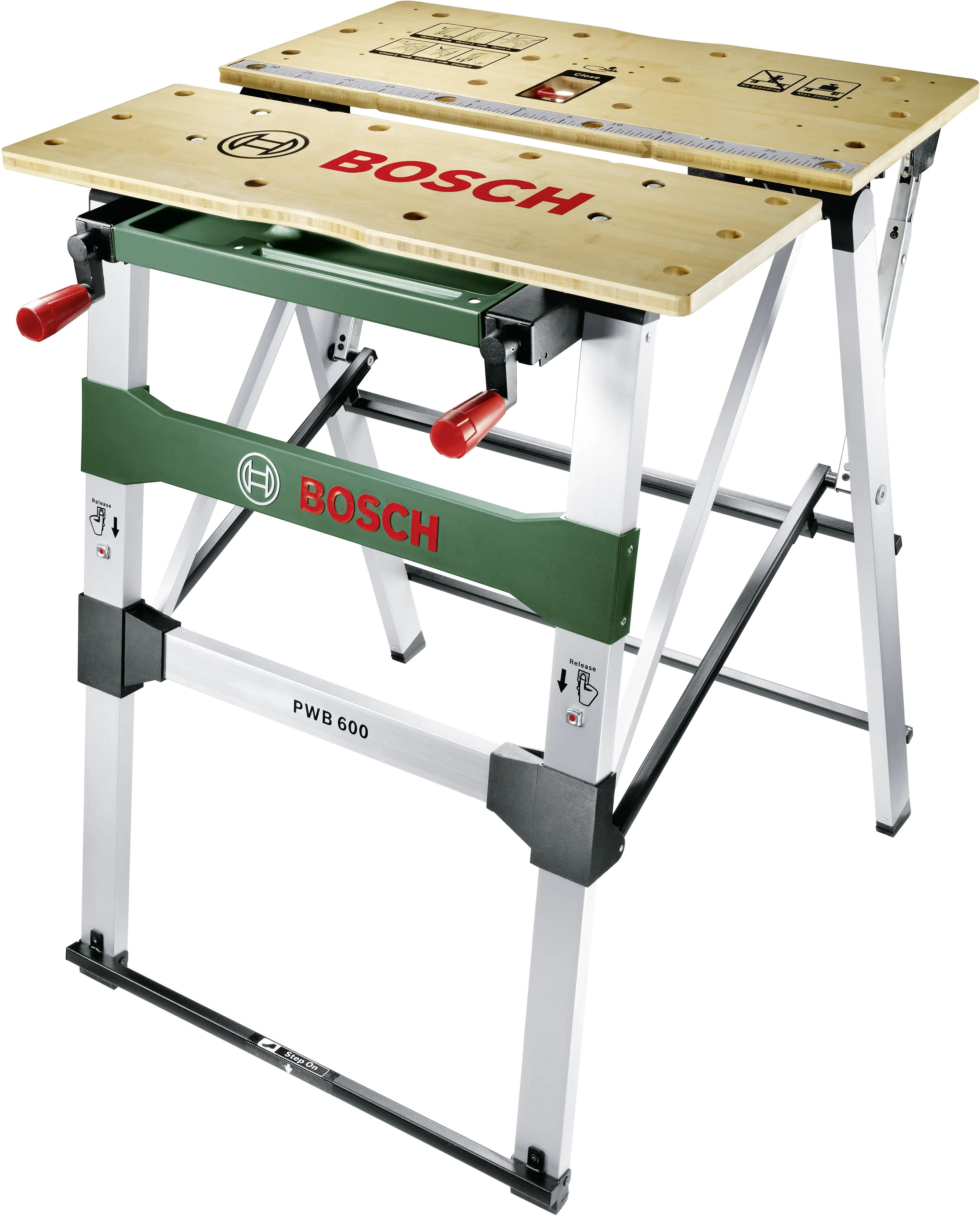 Bosch Arbeitstisch PWB 600 68 x 68 x 83,4 cm max. 200 kg Bosch Arbeitstisch PWB 600 68 x 68 x 83,4 cm max. 200 kg