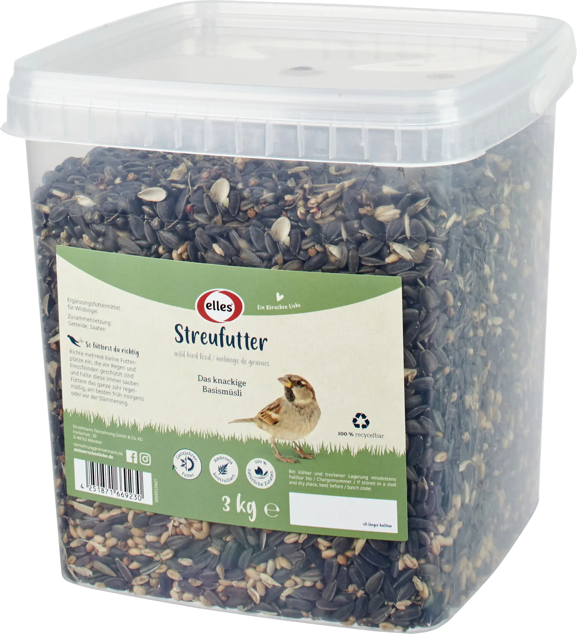 Elles Streufutter für Wildvögel 3 kg