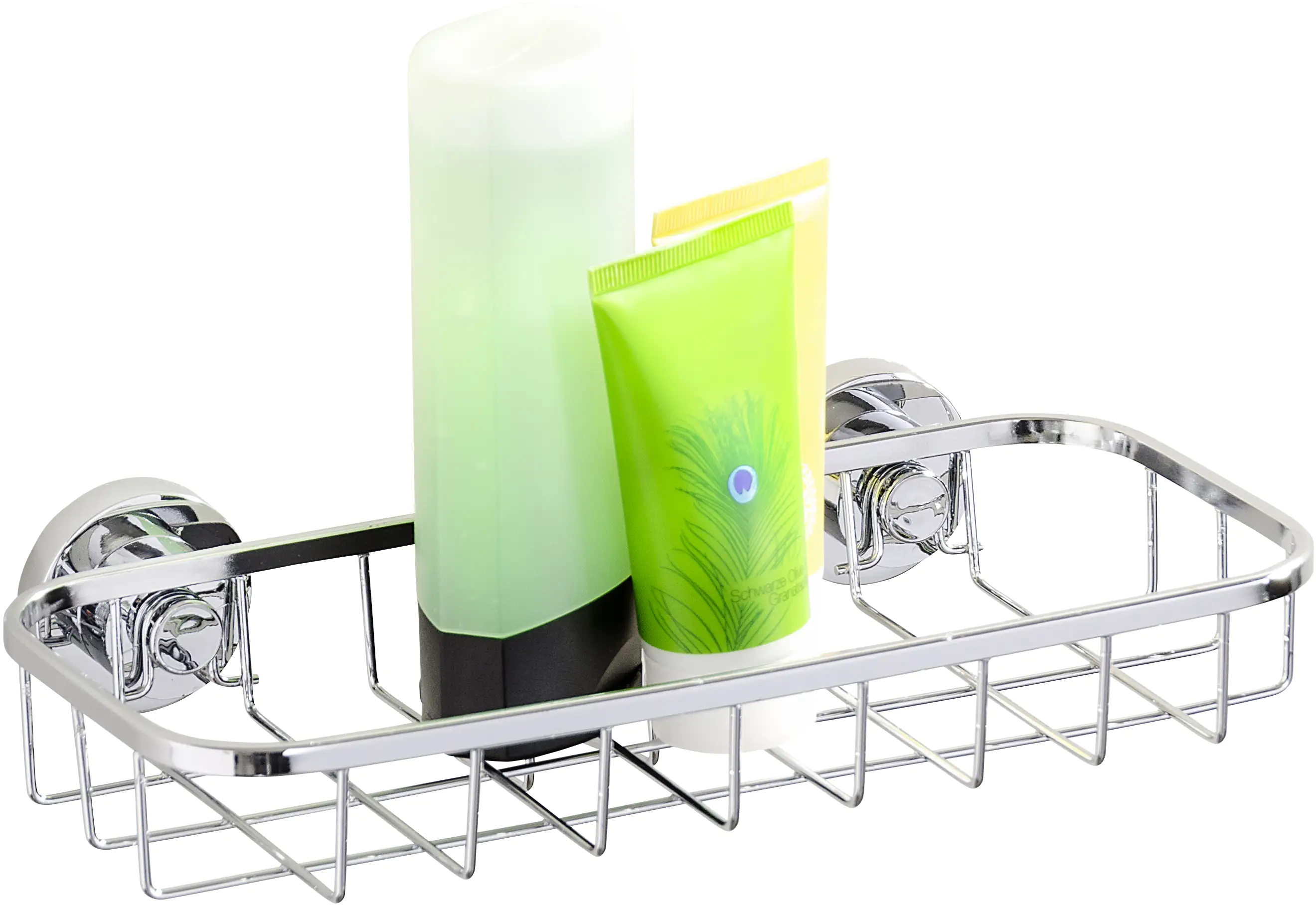 Wenko Duschkorb Bovino Power-Loc Edelstahl glänzend, chrom