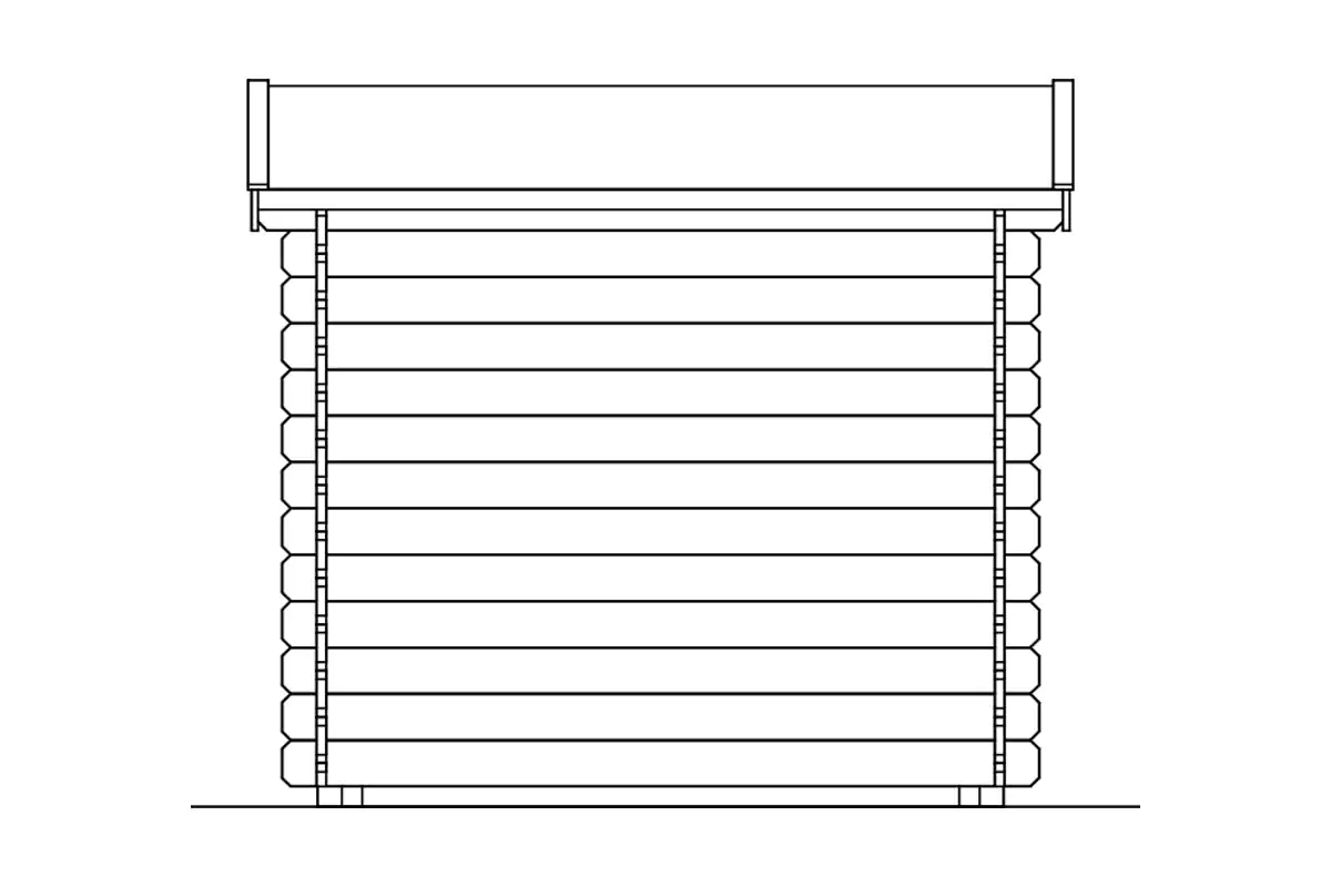 SKAN HOLZ Anbauschuppen 200x200cm
