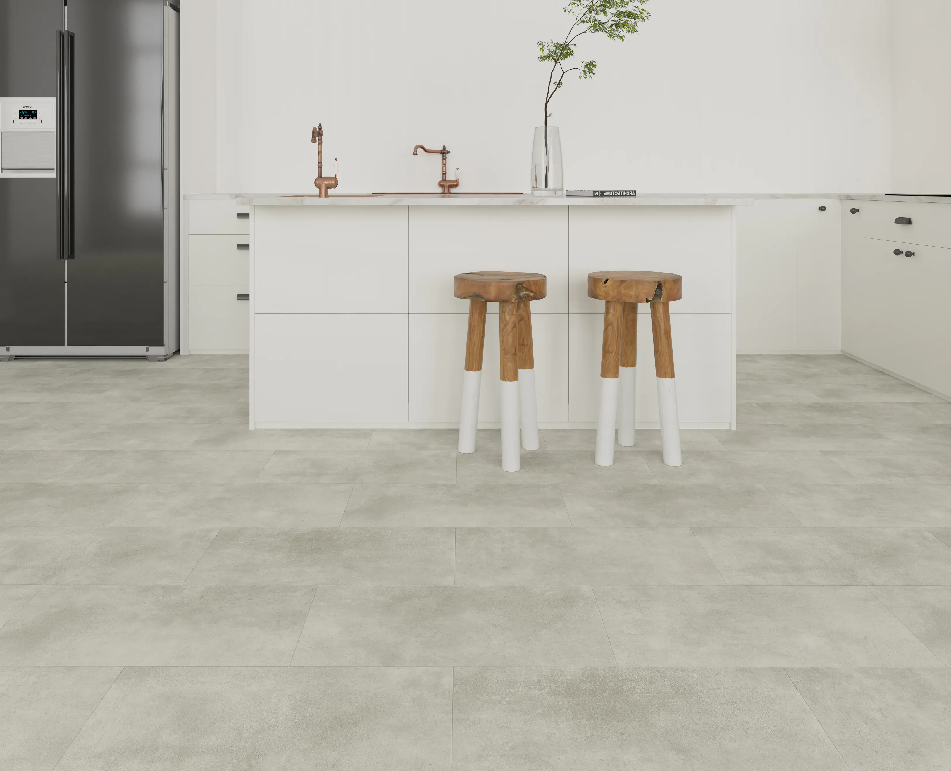 Decoflooring Vinylboden Fliese Alicante hell Decoflooring Vinylboden Fliese Alicante hell