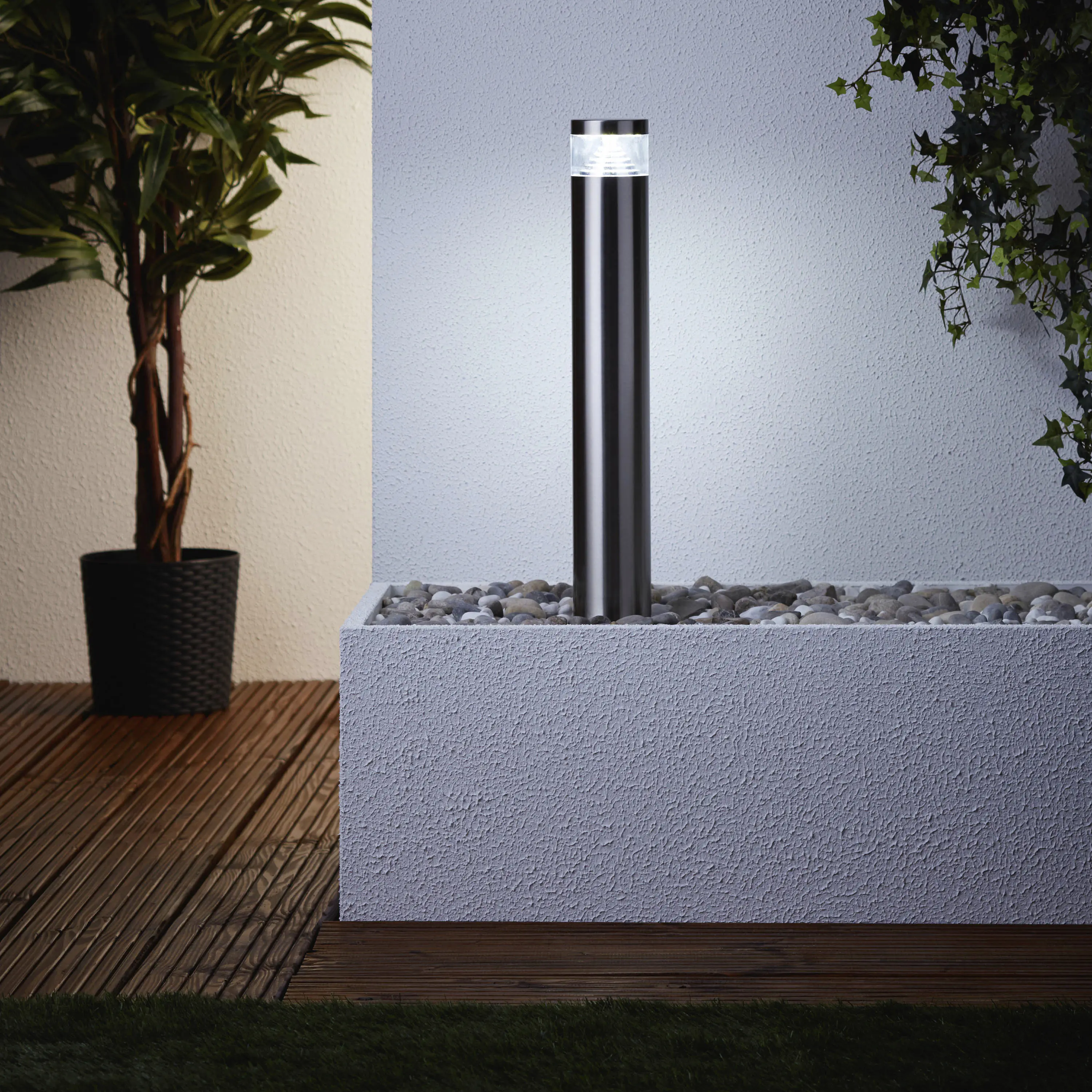 Brilliant LED Wegeleuchte Avon edelstahl 50 x 7,5 cm 6 W, kw