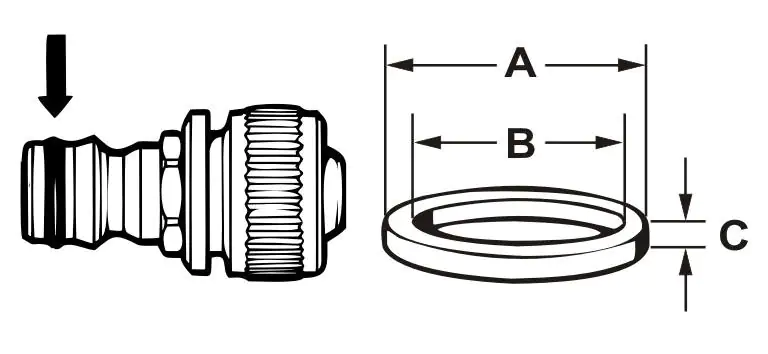 Cornat O-Ring für Stecksysteme Gardena Ø 16 mm