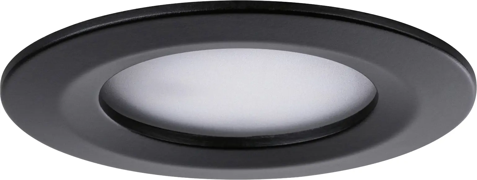 Paulmann LED Einbauleuchte Nova 3er- Set schwarz matt  Ø 7,8 cm 