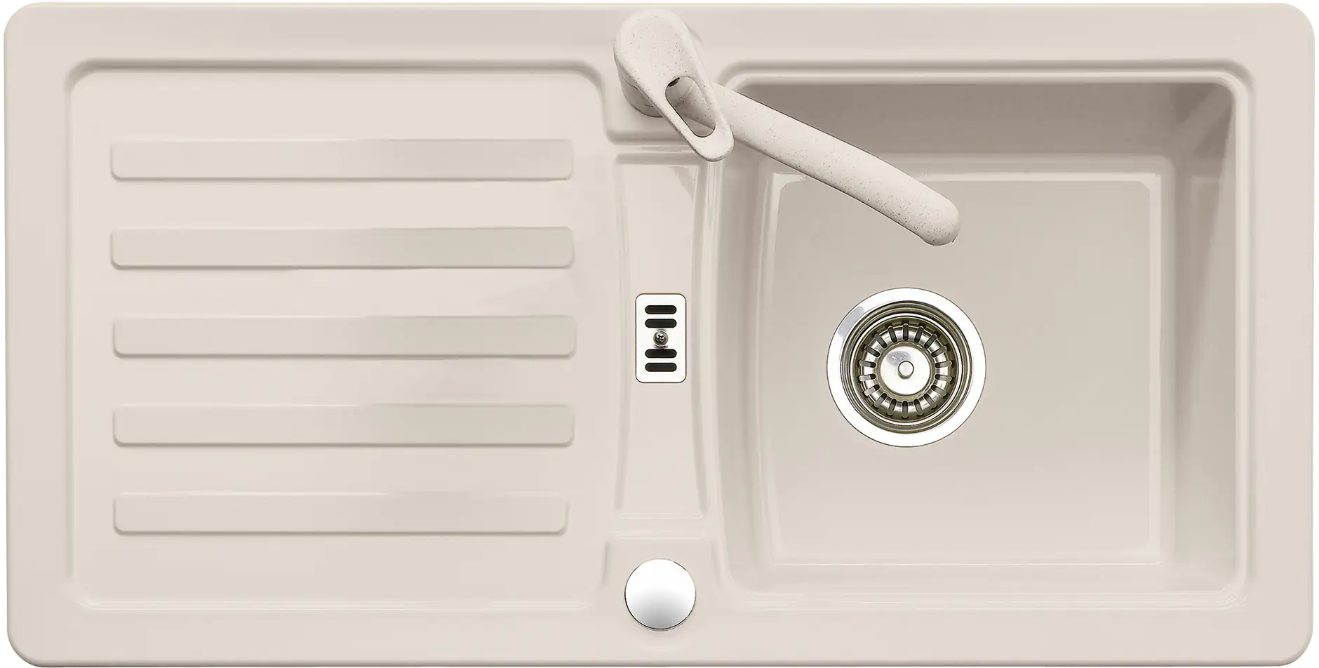 Eurodomo Einbauspüle Prima 45 86 x 43,5 cm / Eurostone beige