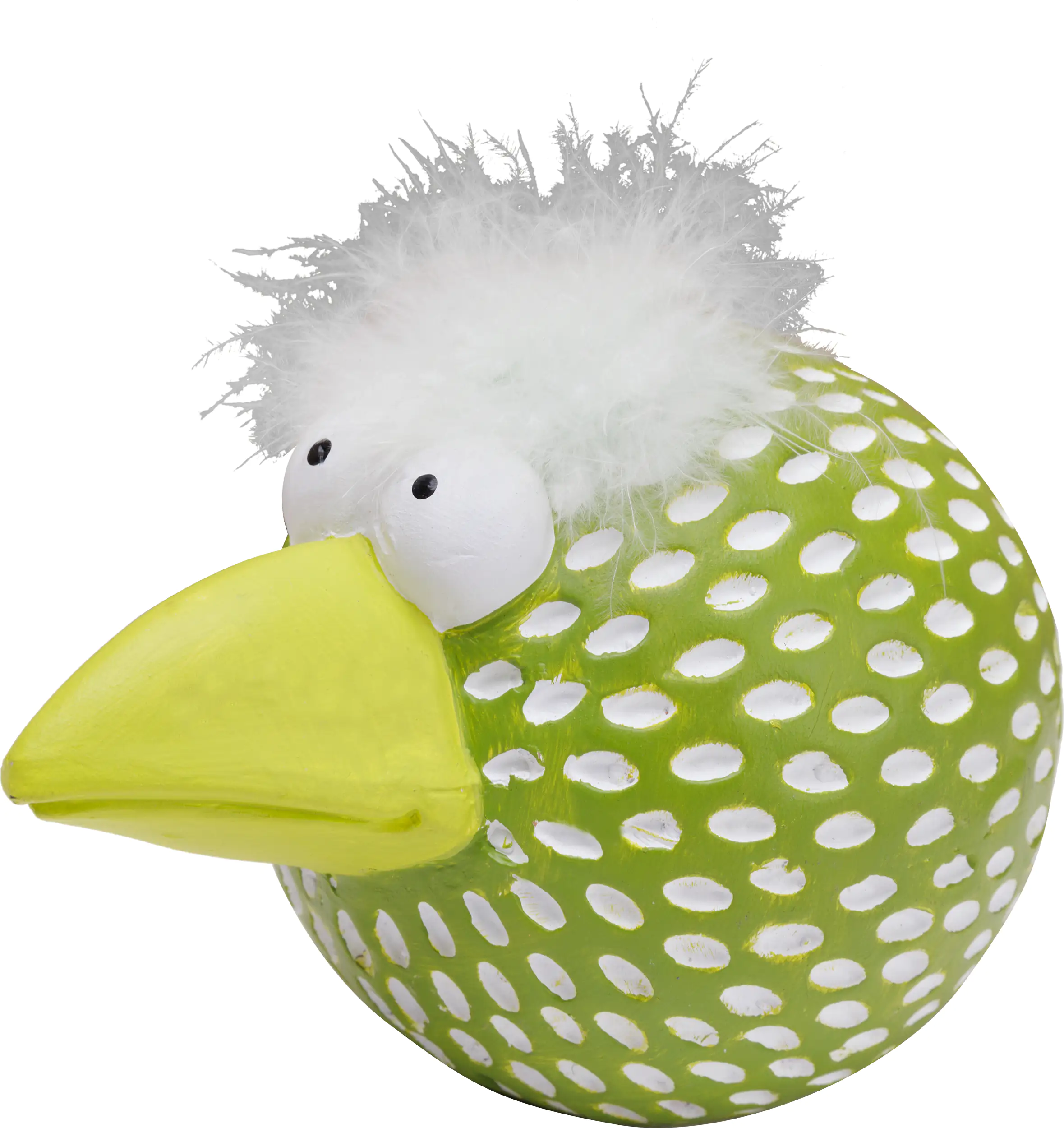 TrendLine Dekofigur Vogel Ton 17,5 cm grün gelb weiß TrendLine Dekofigur Vogel Ton 17,5 cm grün gelb weiß