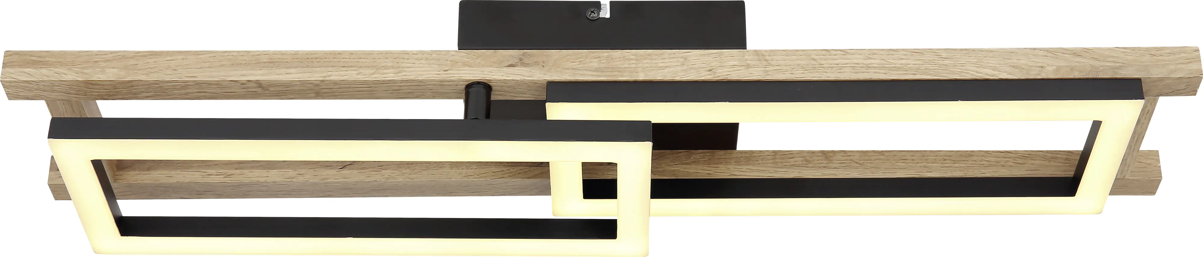 Globo LED Deckenleuchte Illa dunkelbraun-schwarz 69 x 36,5 cm warmweiß Globo LED Deckenleuchte Illa dunkelbraun-schwarz 69 x 36,5 cm warmweiß