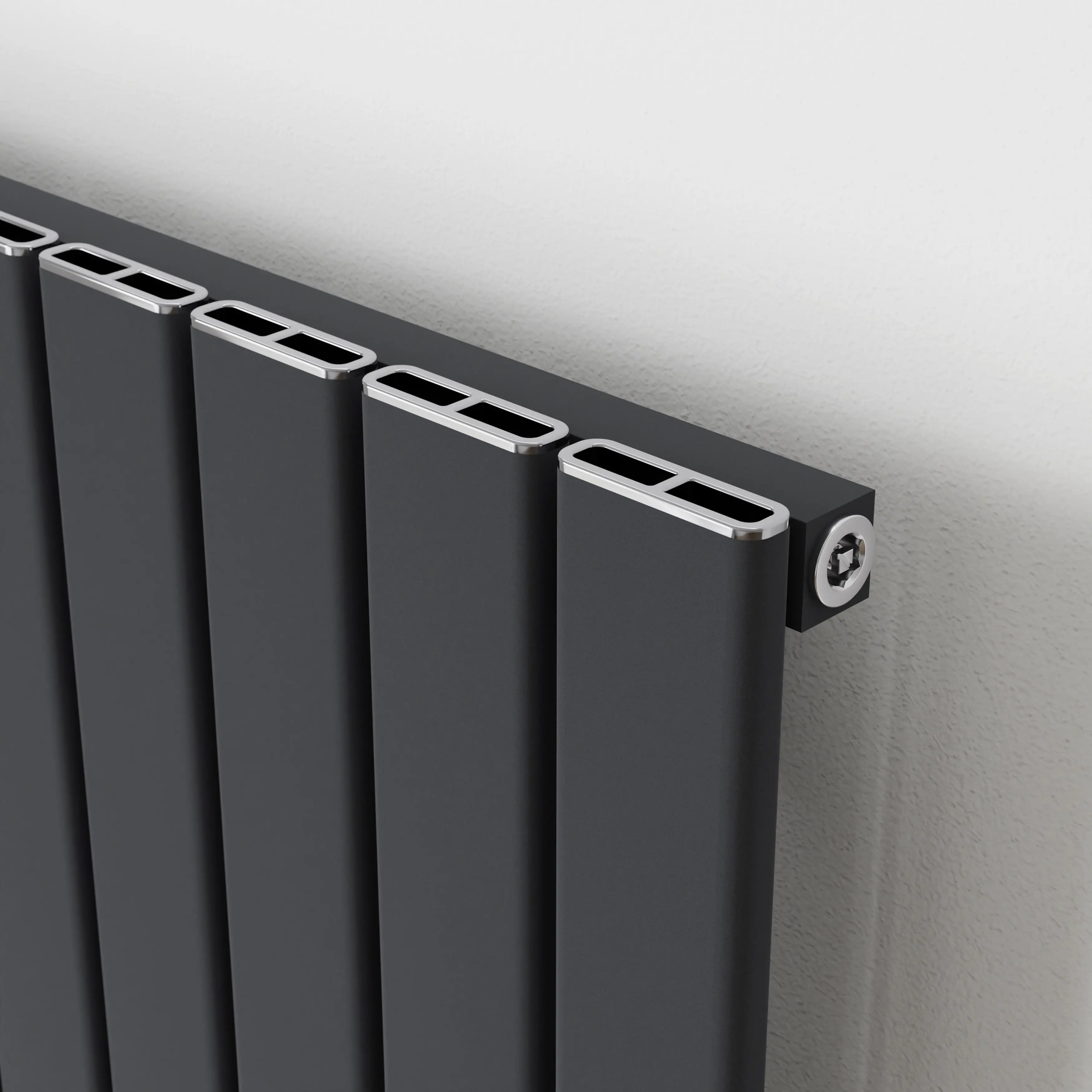 Ximax Design-Heizkörper Levis 180 x 41,5 cm 822 Watt anthrazit Struktur