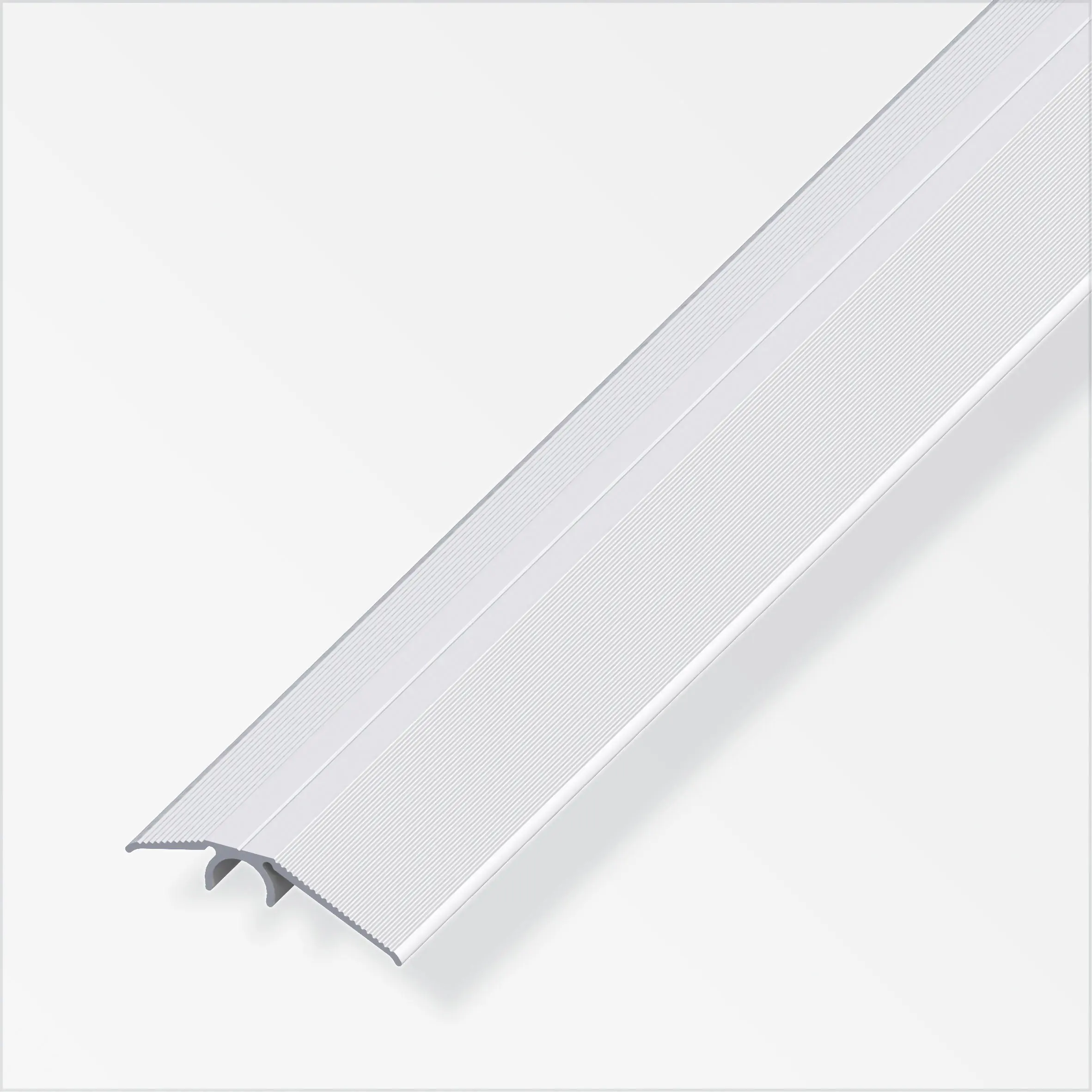 alfer Niveauausgleichs-Profil 1 m, 40 mm Aluminium eloxiert silber