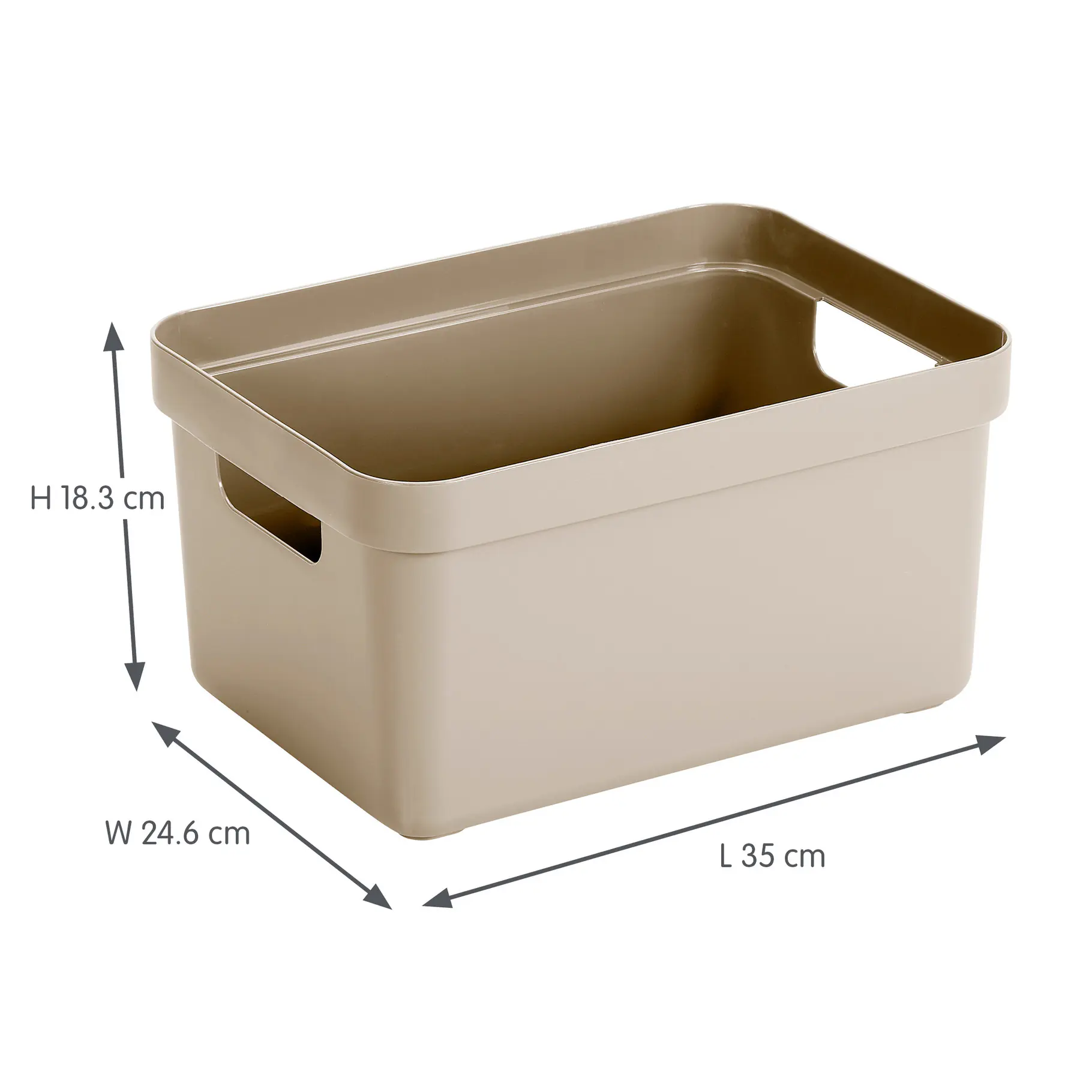 Sunware Aufbewahrungsbox Sigma Home 13L beige 3er Set