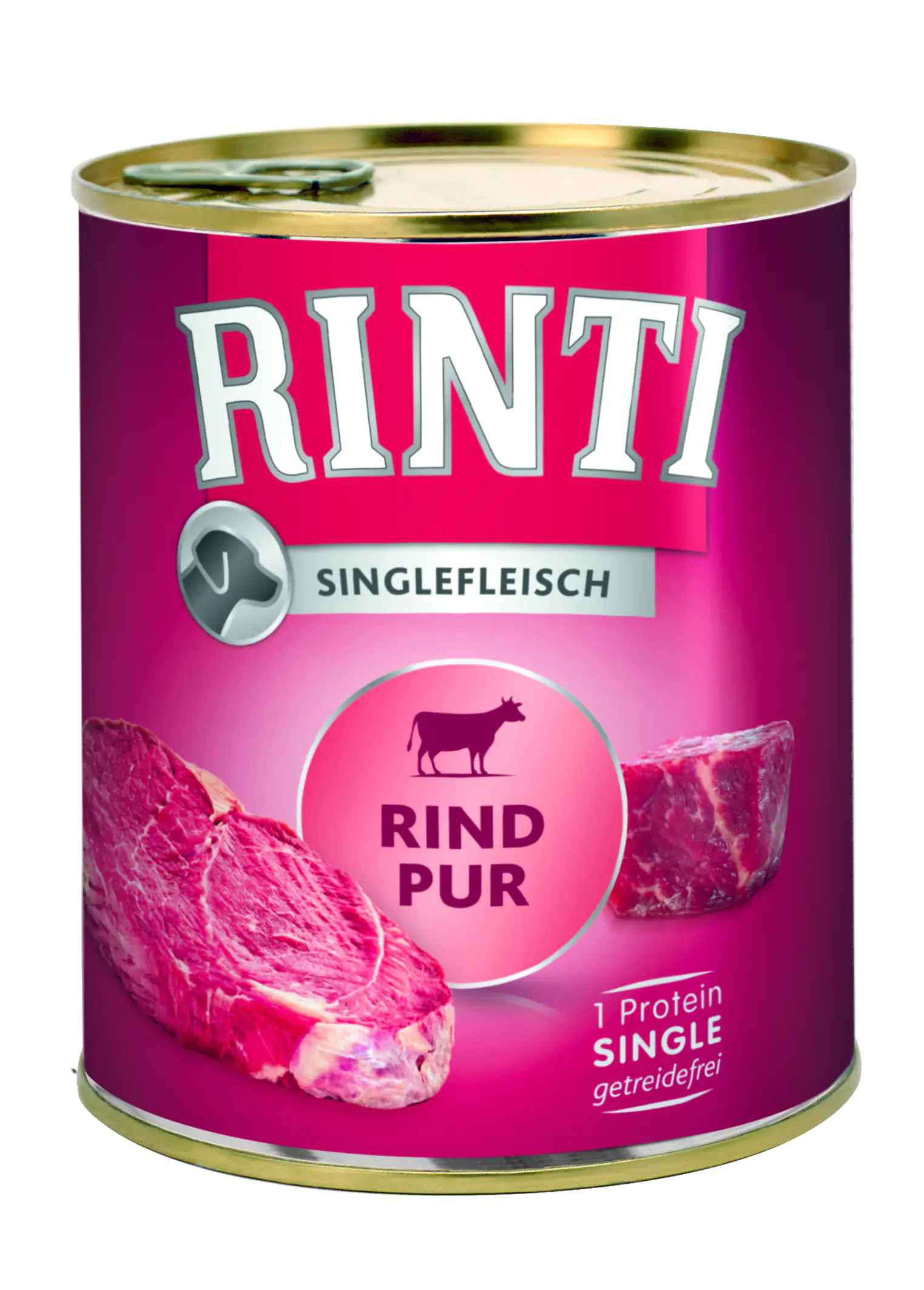 Rinti Singlefleisch Hundenassfutter Adult 800 g Rind Pur  Rinti Singlefleisch Hundenassfutter Adult 800 g Rind Pur