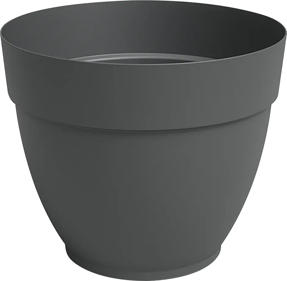 Artevasi Pflanztopf Capri Campana Kunststoff anthrazit matt Ø 40 x 34 cm