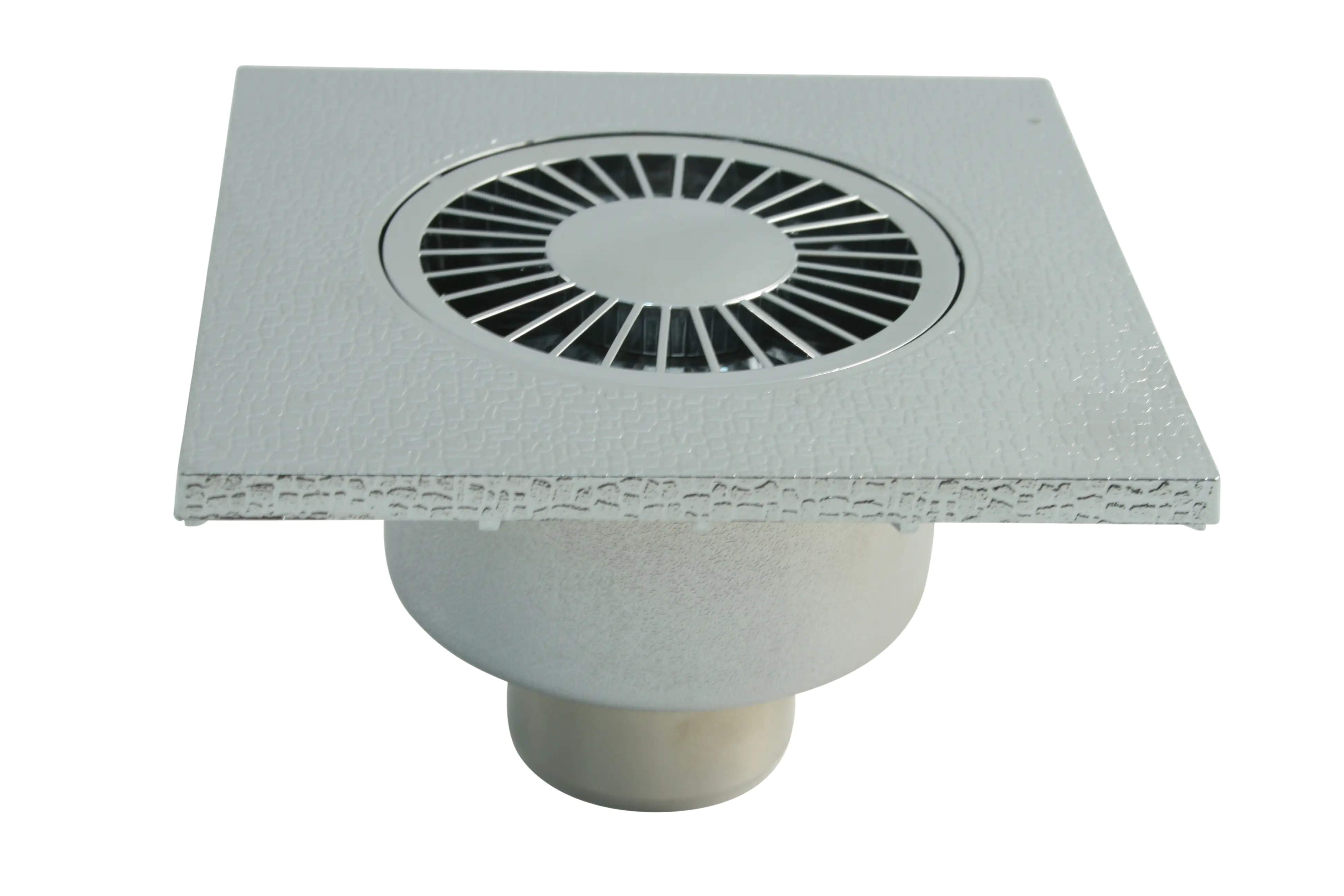 Marley Bad-Ablauf 150 x 150 mm, verchromt