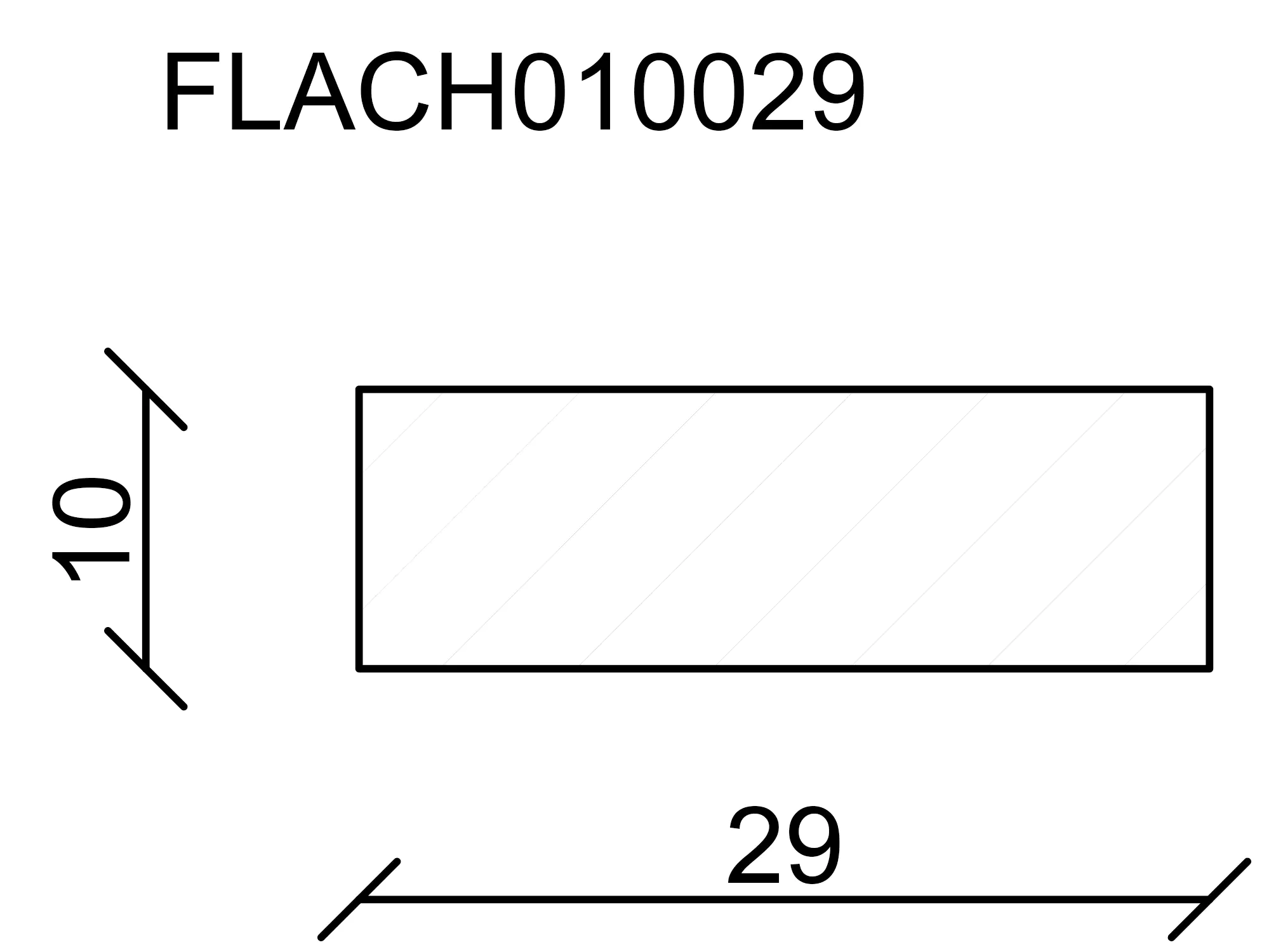 FN Neuhofer Flachleiste 95 cm 29 x 10 mm Buche