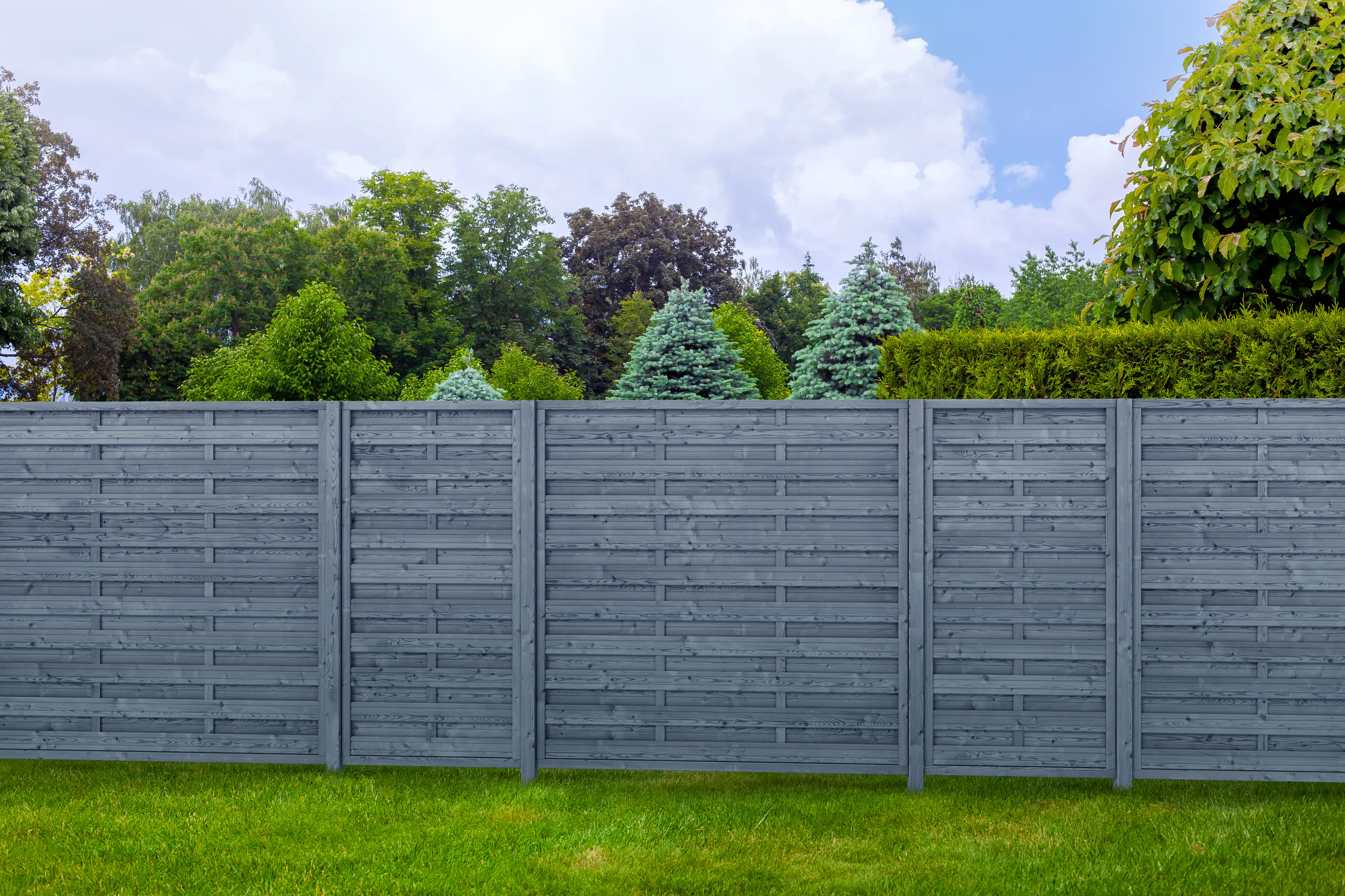 Sichtschutzzaun 90 x 180 cm anthrazit