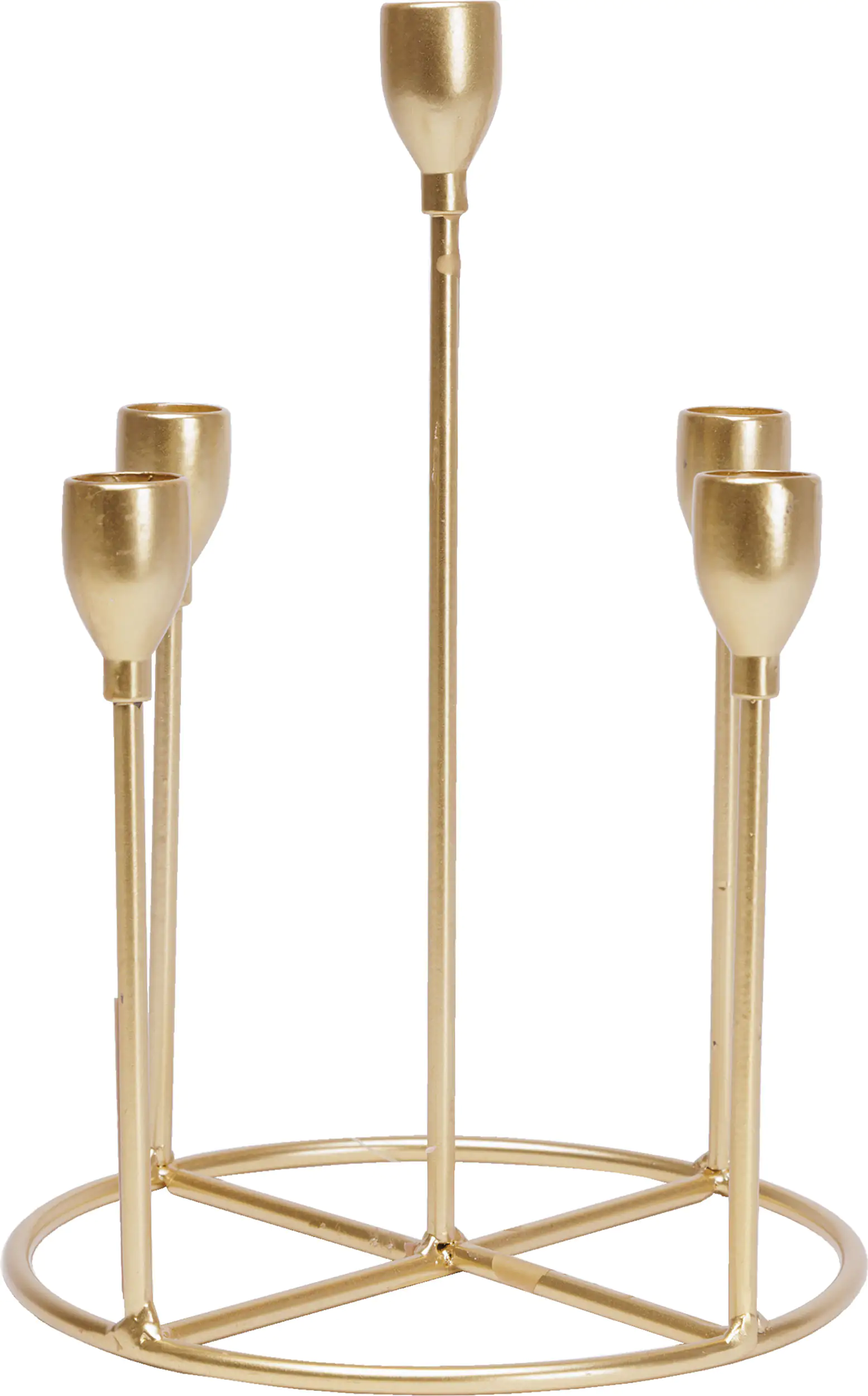 TrendLine Kerzenhalter Metall Ø 18 cm gold TrendLine Kerzenhalter Metall Ø 18 cm gold