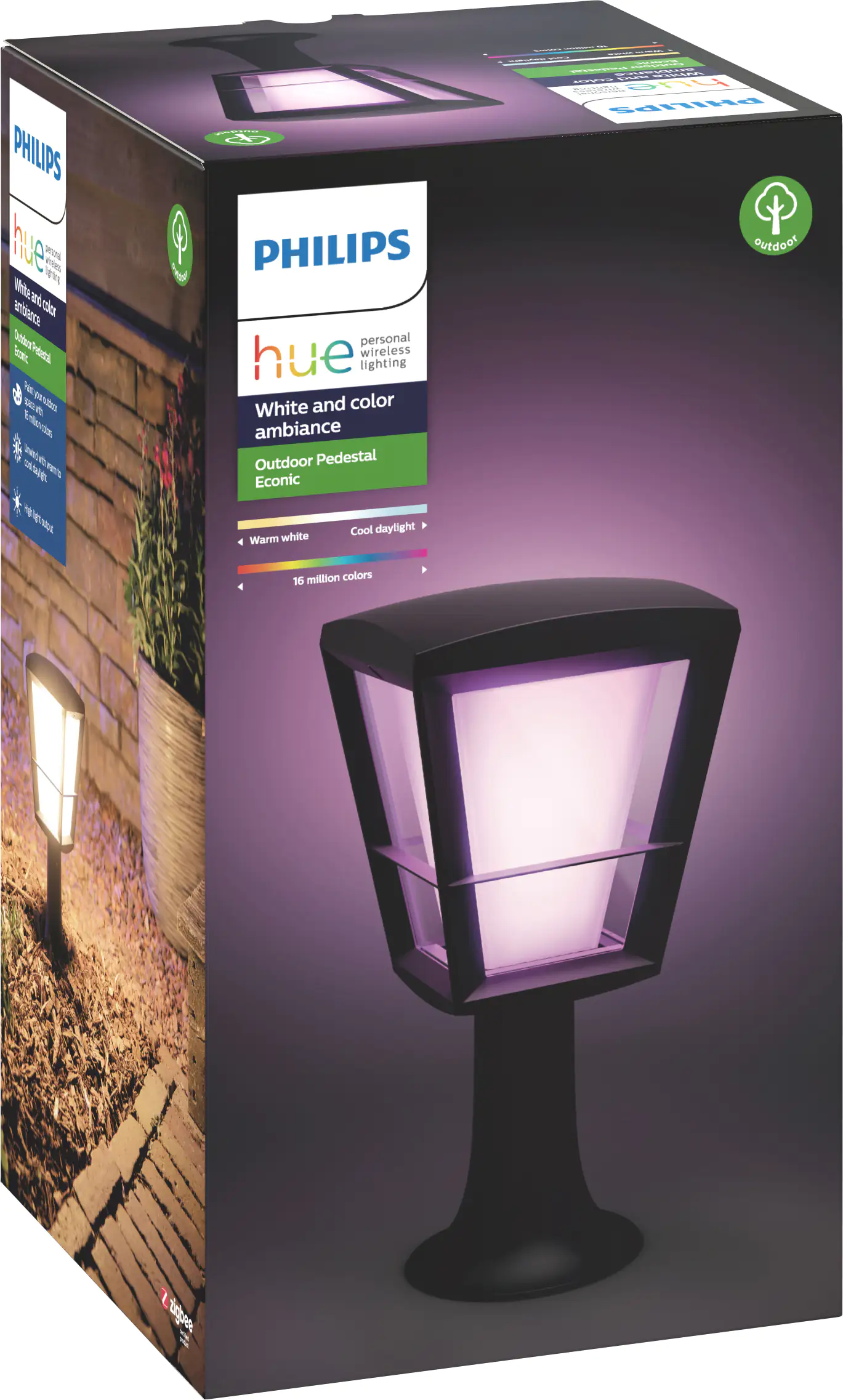 Philips Hue LED Sockelleuchte White & Color Ambiance Econic 32,2 cm Philips Hue LED Sockelleuchte White & Color Ambiance Econic 32,2 cm