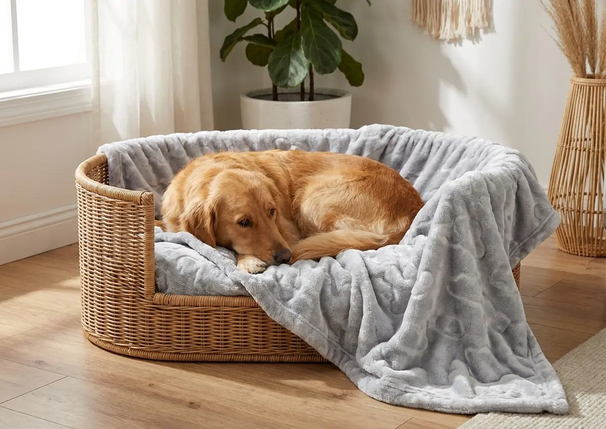 Nobby Hundedecke Fleece Cloud 100 x 75 cm grau