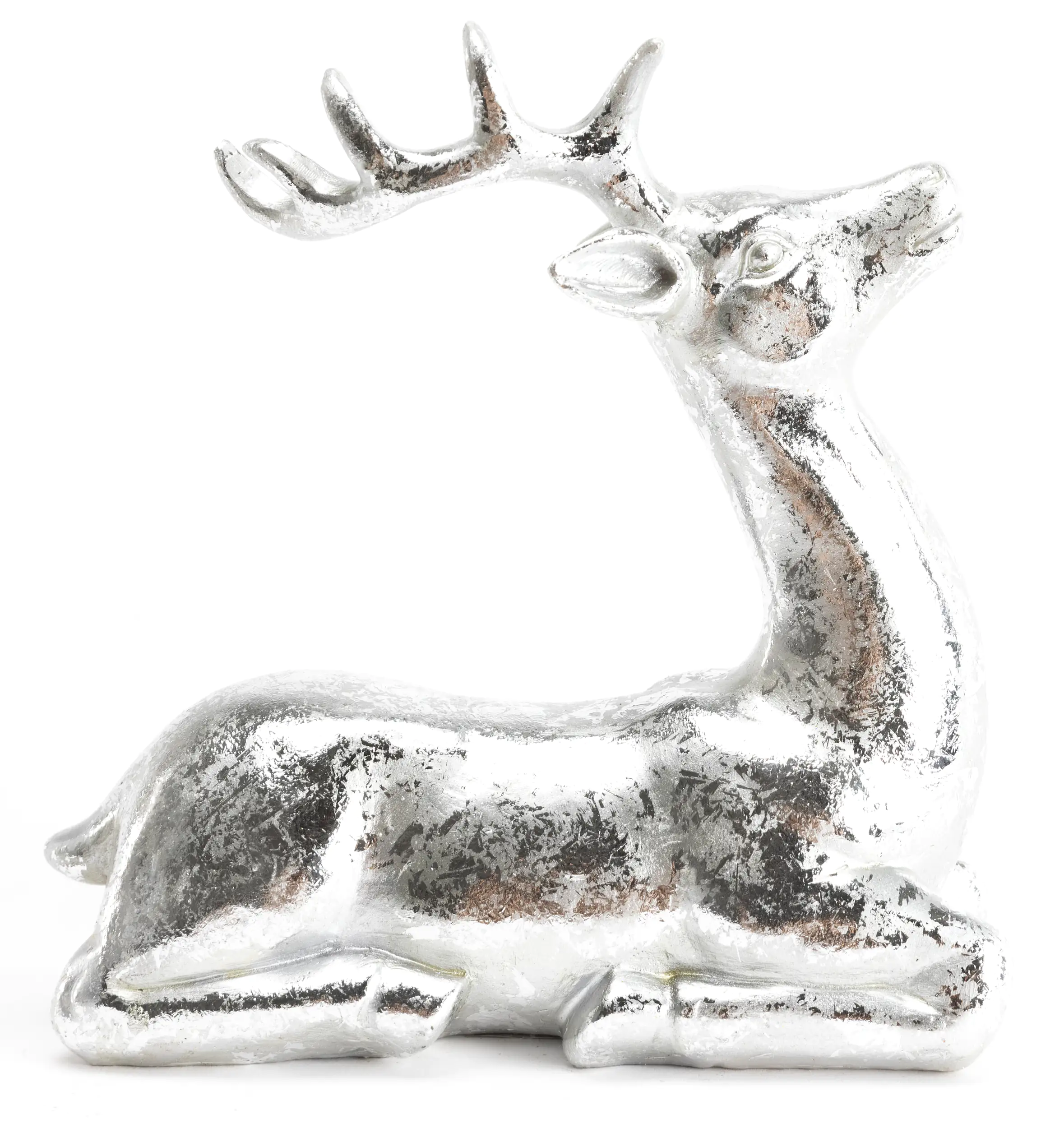 4333692195089_01 TrendLine Dekofigur Rentier 19,8 x 18,8 cm silber