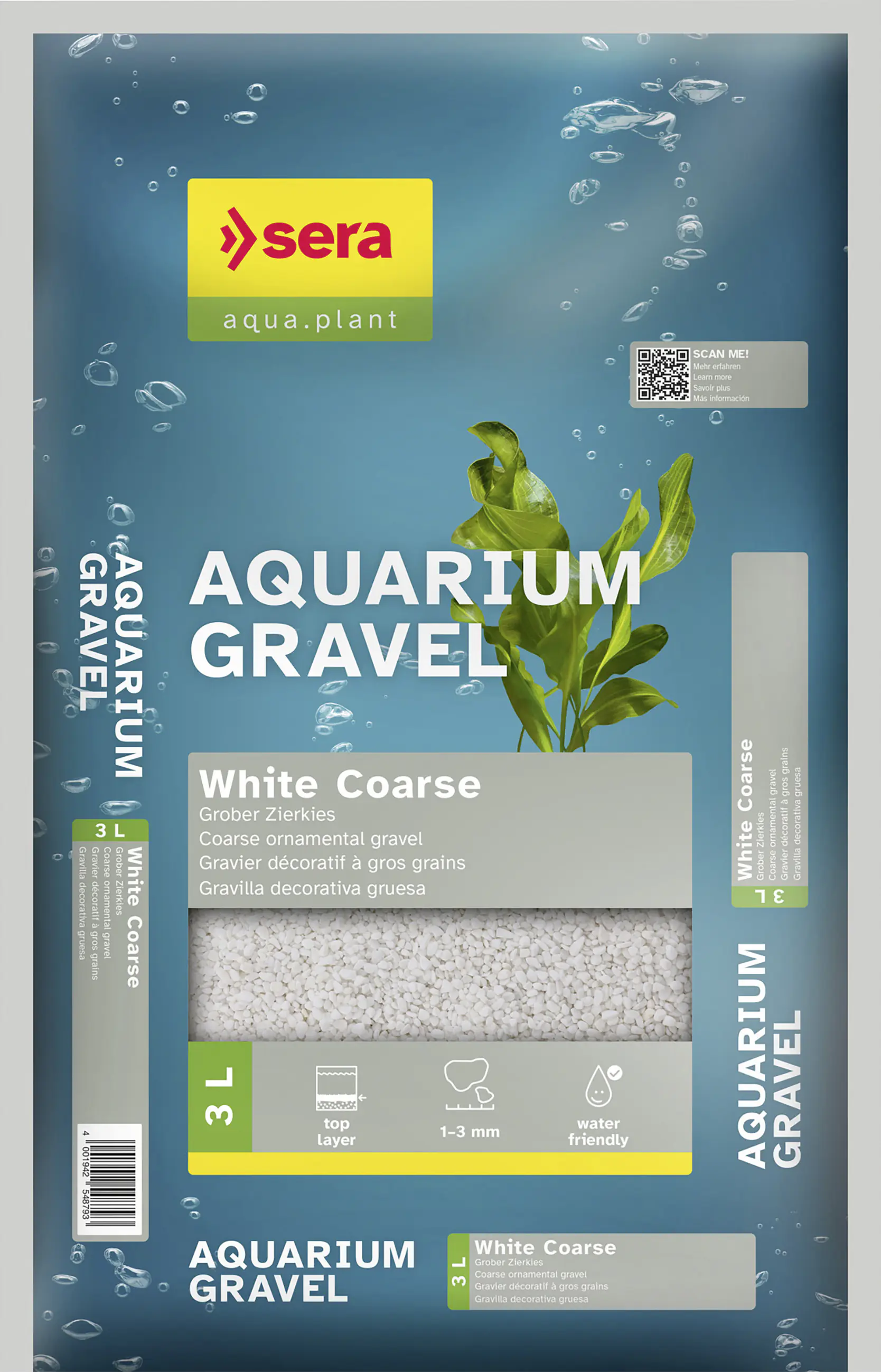 Sera Aquariumkies White Coarse weiß 3 L