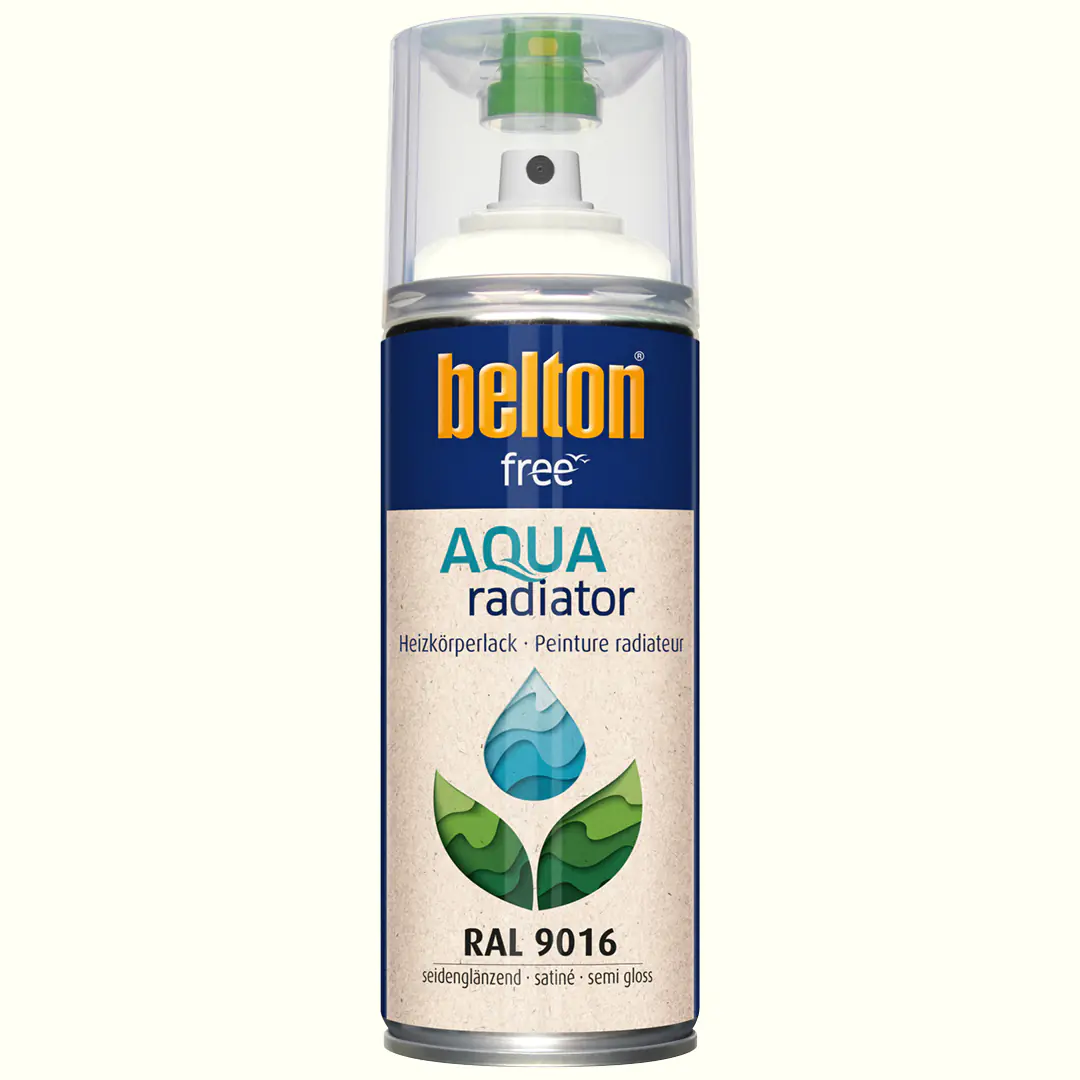 belton free Lackspray AQUAradiator Heizkörperlack 400 ml verkehrsweiß seidenglänzend belton free Lackspray AQUAradiator Heizkörperlack 400 ml verkehrsweiß seidenglänzend