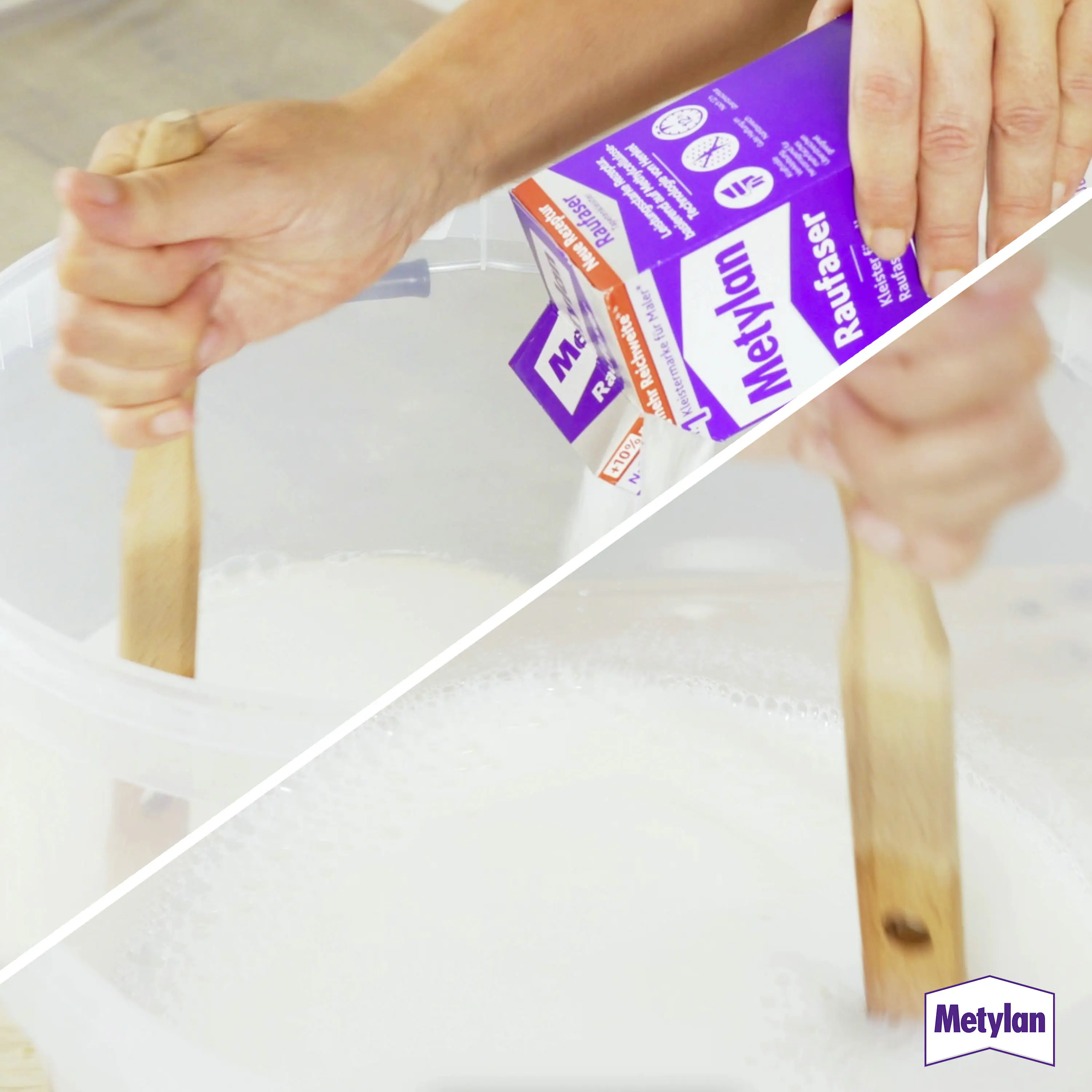 Metylan Raufaser Tapetenkleister 180 g Paket, trocknet transparent Metylan Raufaser Tapetenkleister 180 g Paket, trocknet transparent