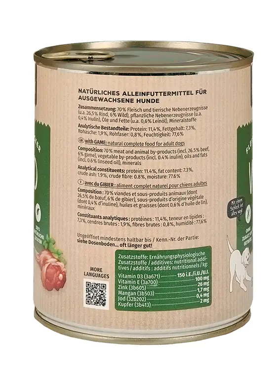 Primox Nassfutter für Hunde Wild 800 g Primox Nassfutter für Hunde Wild 800 g