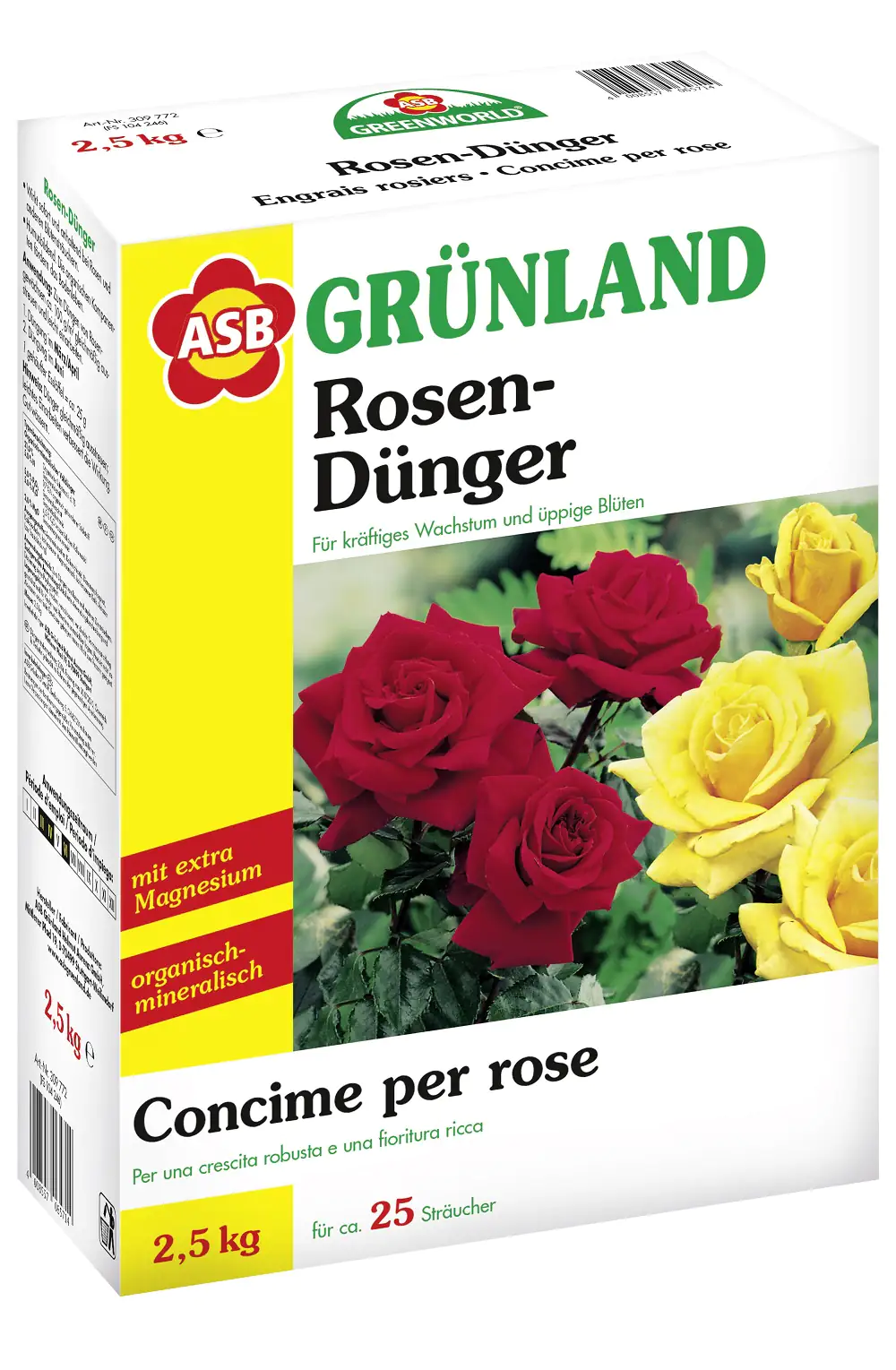 ASB Greenworld Spezial-Rosendünger 2,5 kg ASB Greenworld Spezial-Rosendünger 2,5 kg