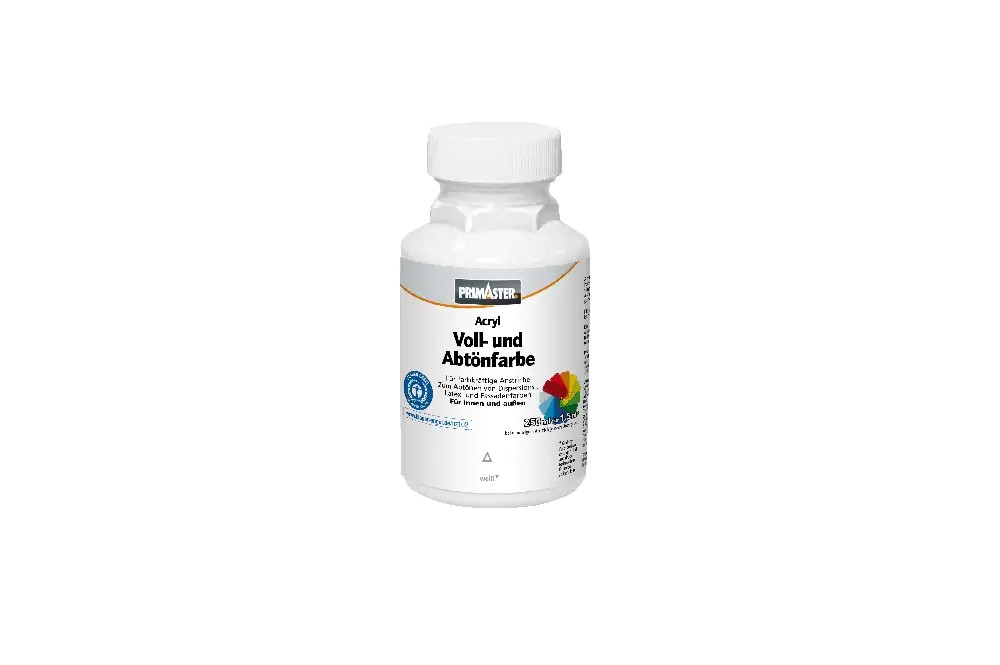 Primaster Voll- und Abtönfarbe 250 ml weiß matt Primaster Voll- und Abtönfarbe 250 ml weiß matt