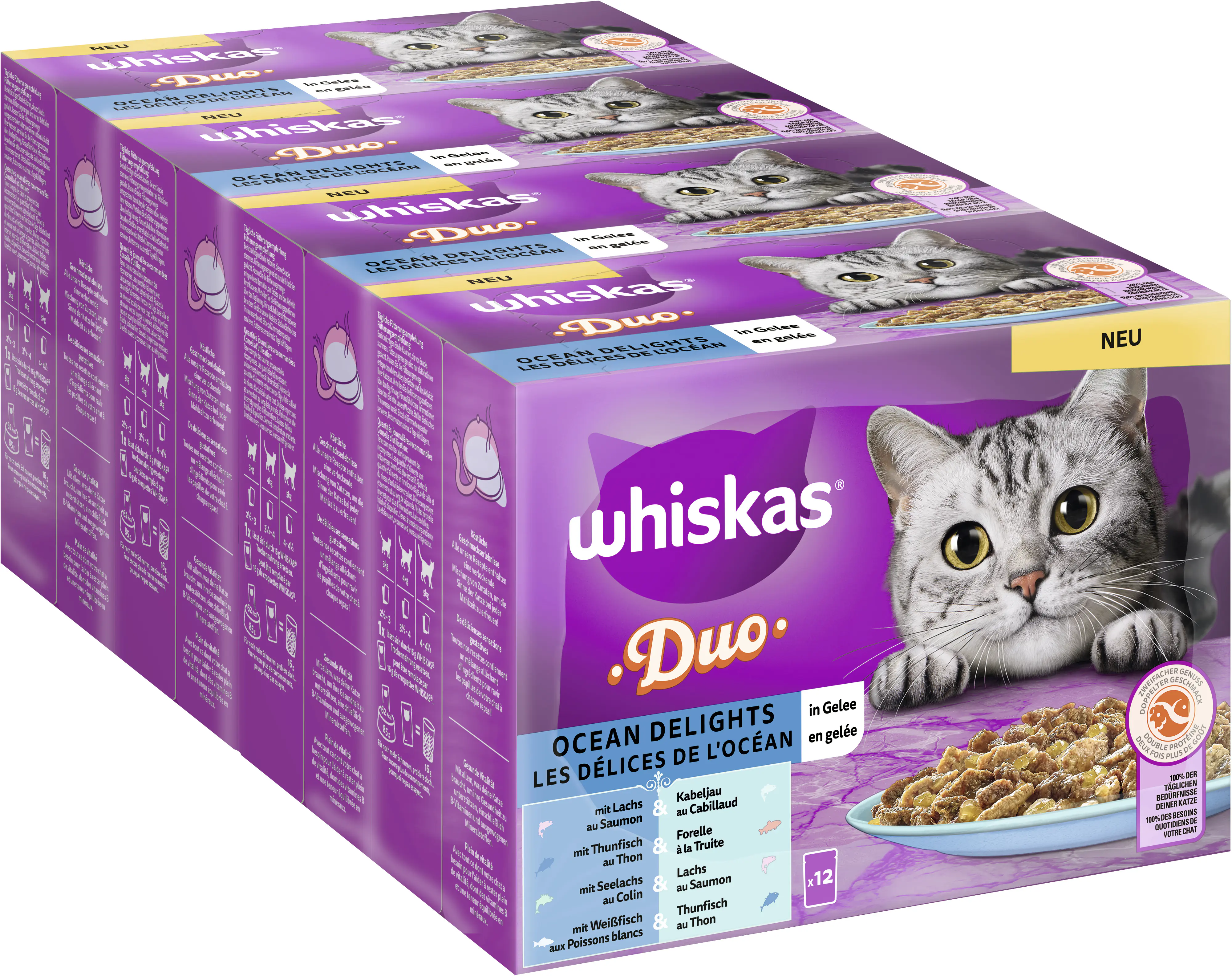 Whiskas Multipack Duo Ocean Delight in Gelee Katzenfutter 12 x 85 g Whiskas Multipack Duo Ocean Delight in Gelee Katzenfutter 12 x 85 g