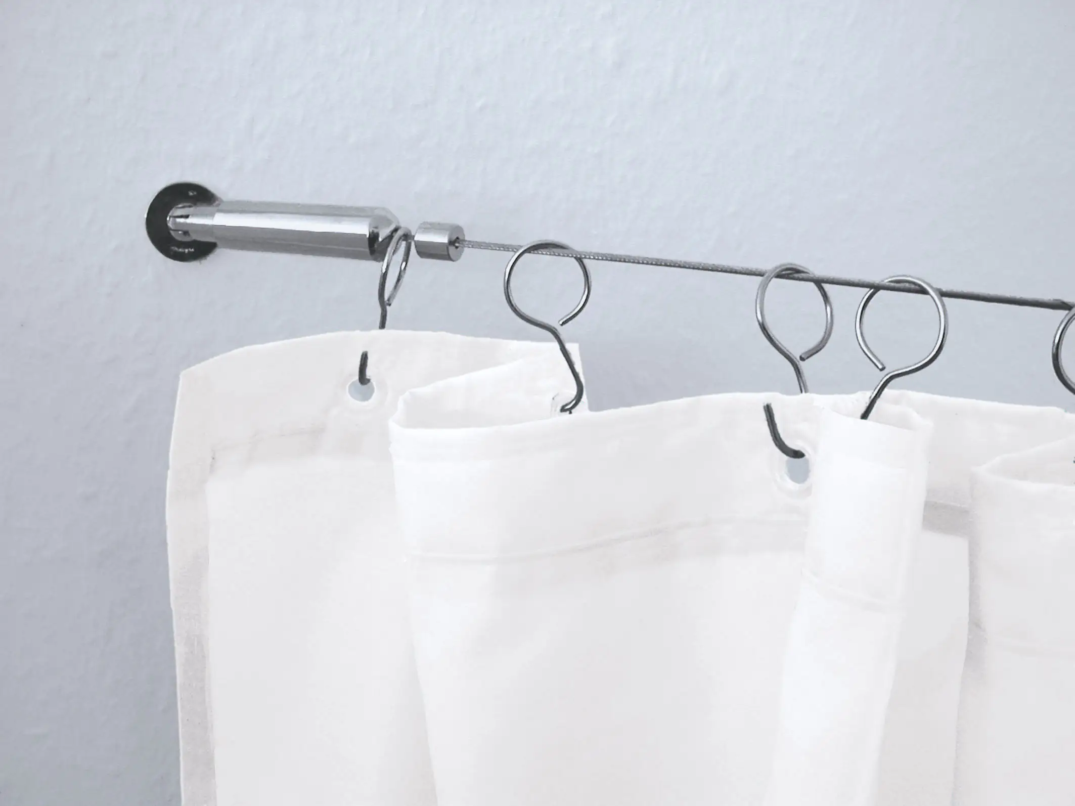 Kleine Wolke Seilsystem für Duschvorhang chrom, 500 cm