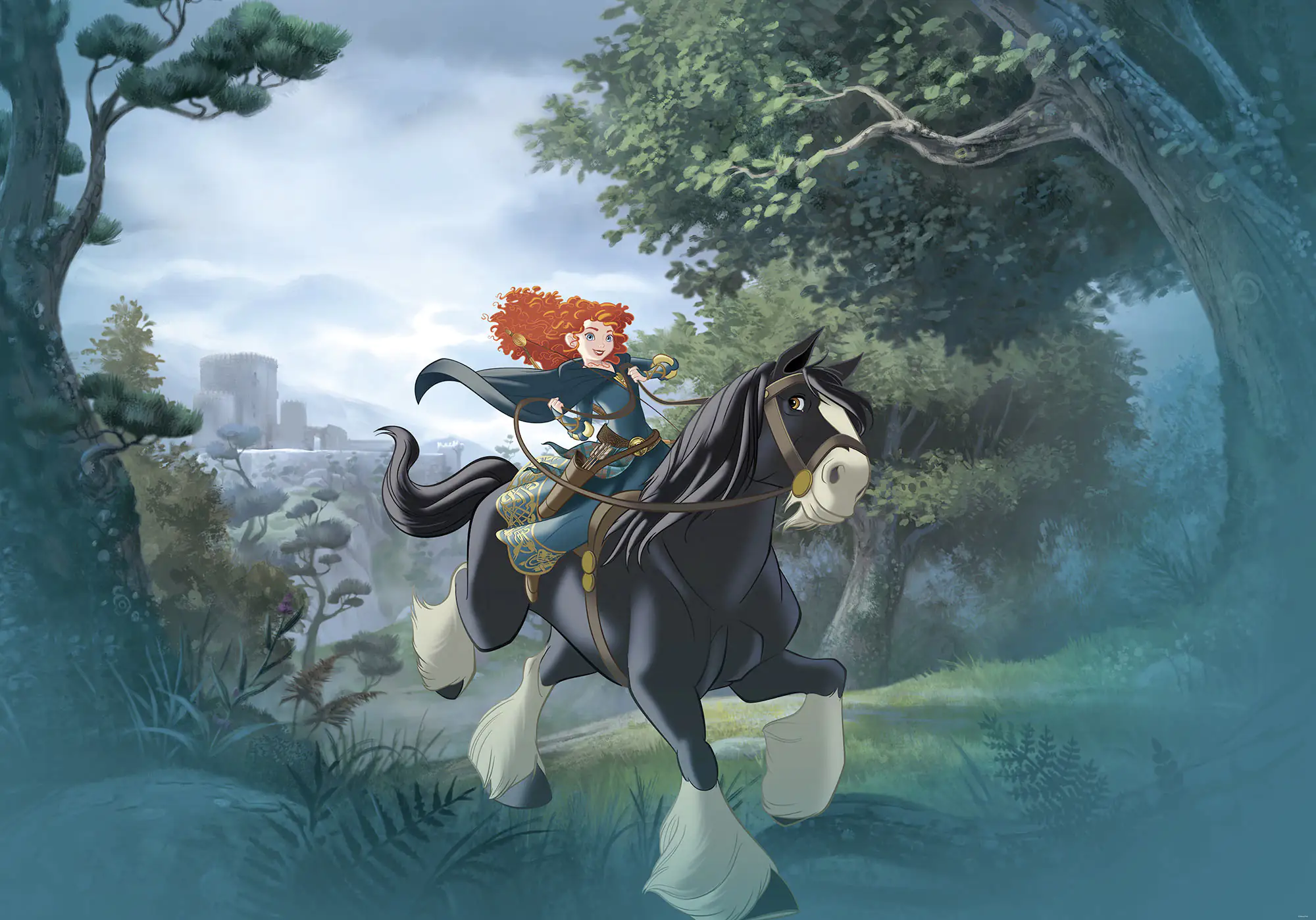 Komar Vlies Fototapete Merida Riding 400 x 280 cm 