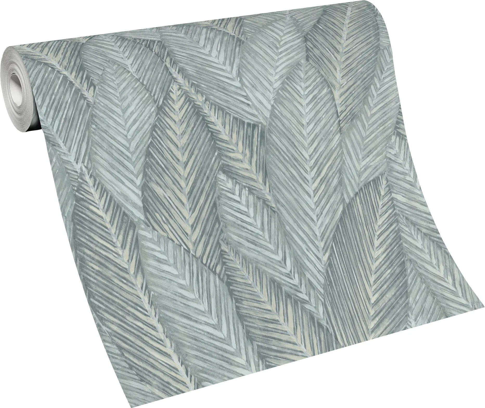 Erismann Rauhfaser-Vliestapete Martinique Blätter hellgrün 10,05 x 0,53 m