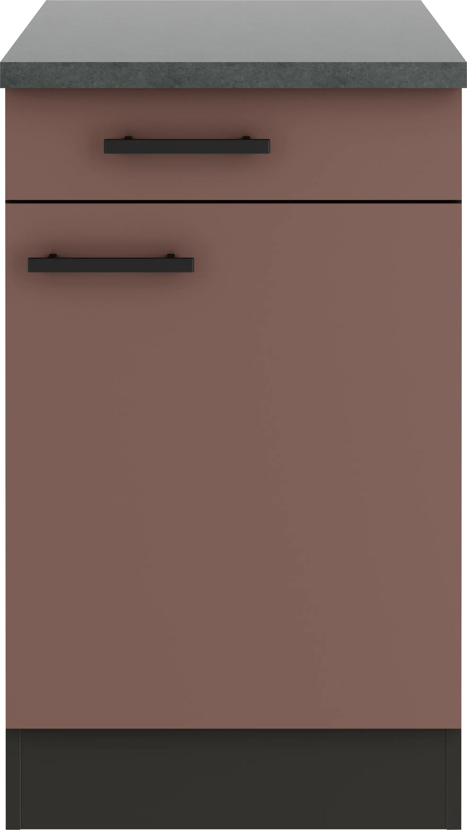 Optifit Unterschrank Nizza 407 rostrot/anthrazit matt 50 cm 