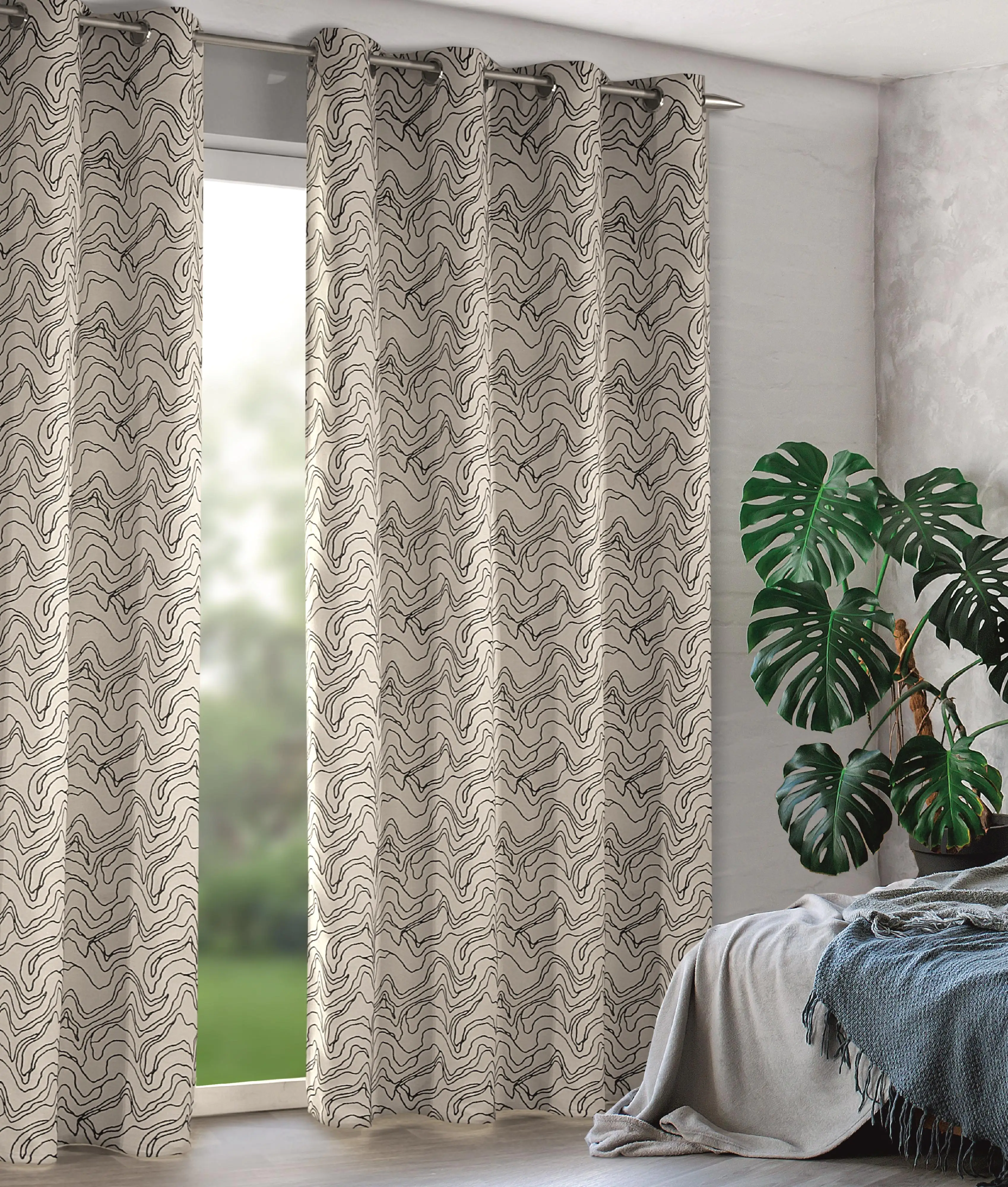 Neusser Collection Ösenschal Vicente grau, 135 x 245 cm