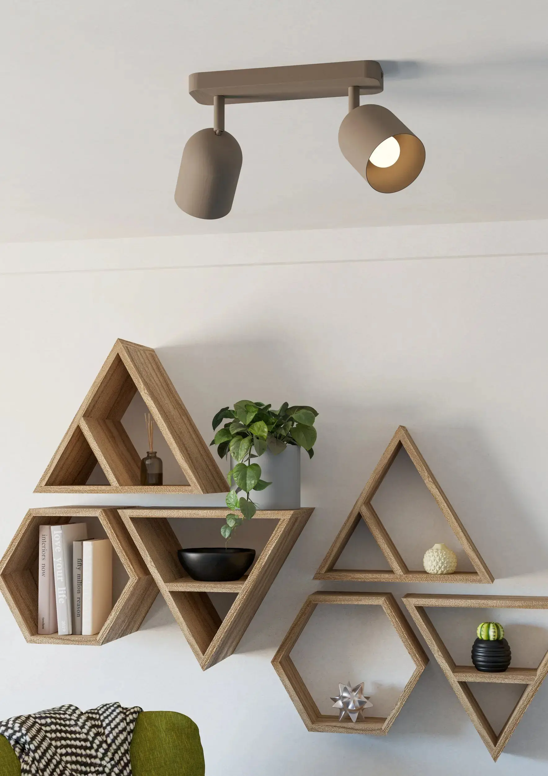 Eglo Leuchten 2er Spot Tilston sandfarben 28 x 21 cm