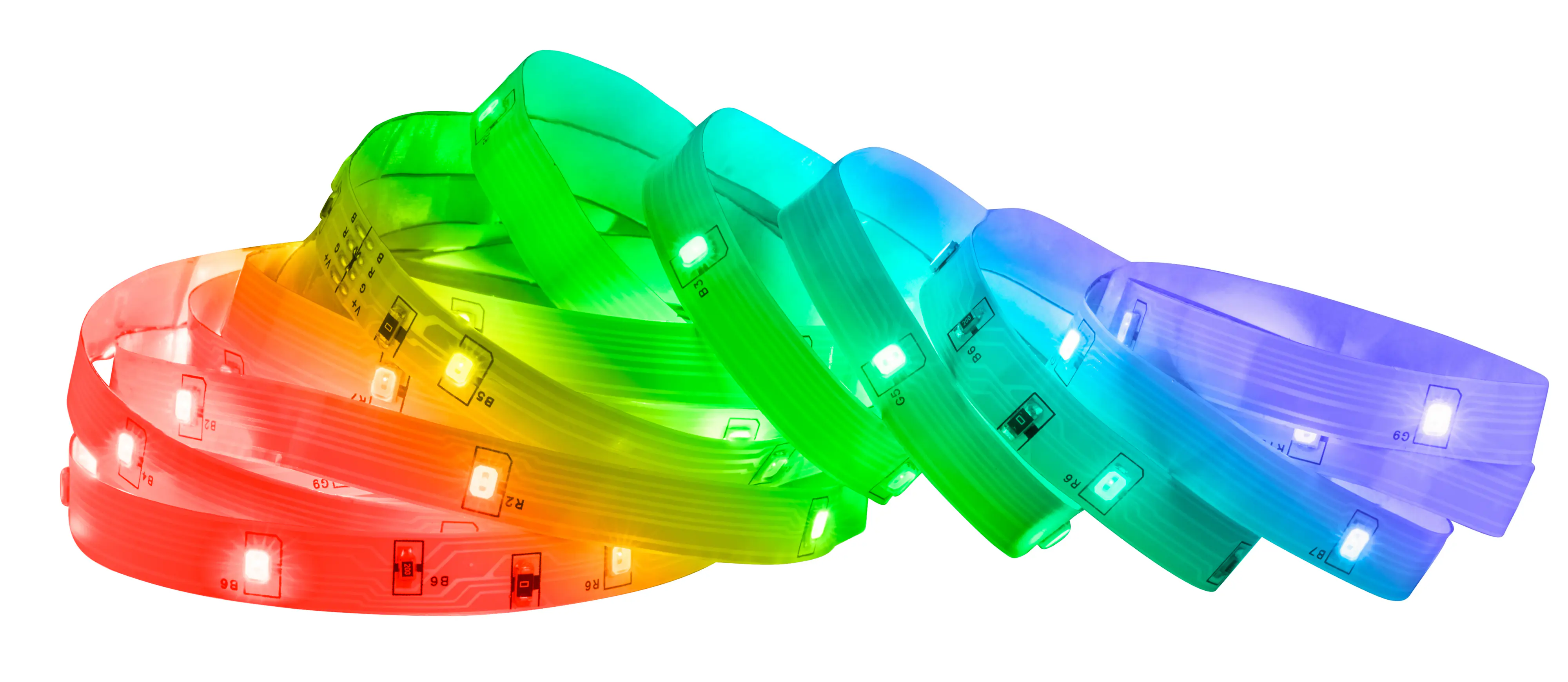 Briloner LED-Streifen RGB mit integriertem Akku 3 m weiß