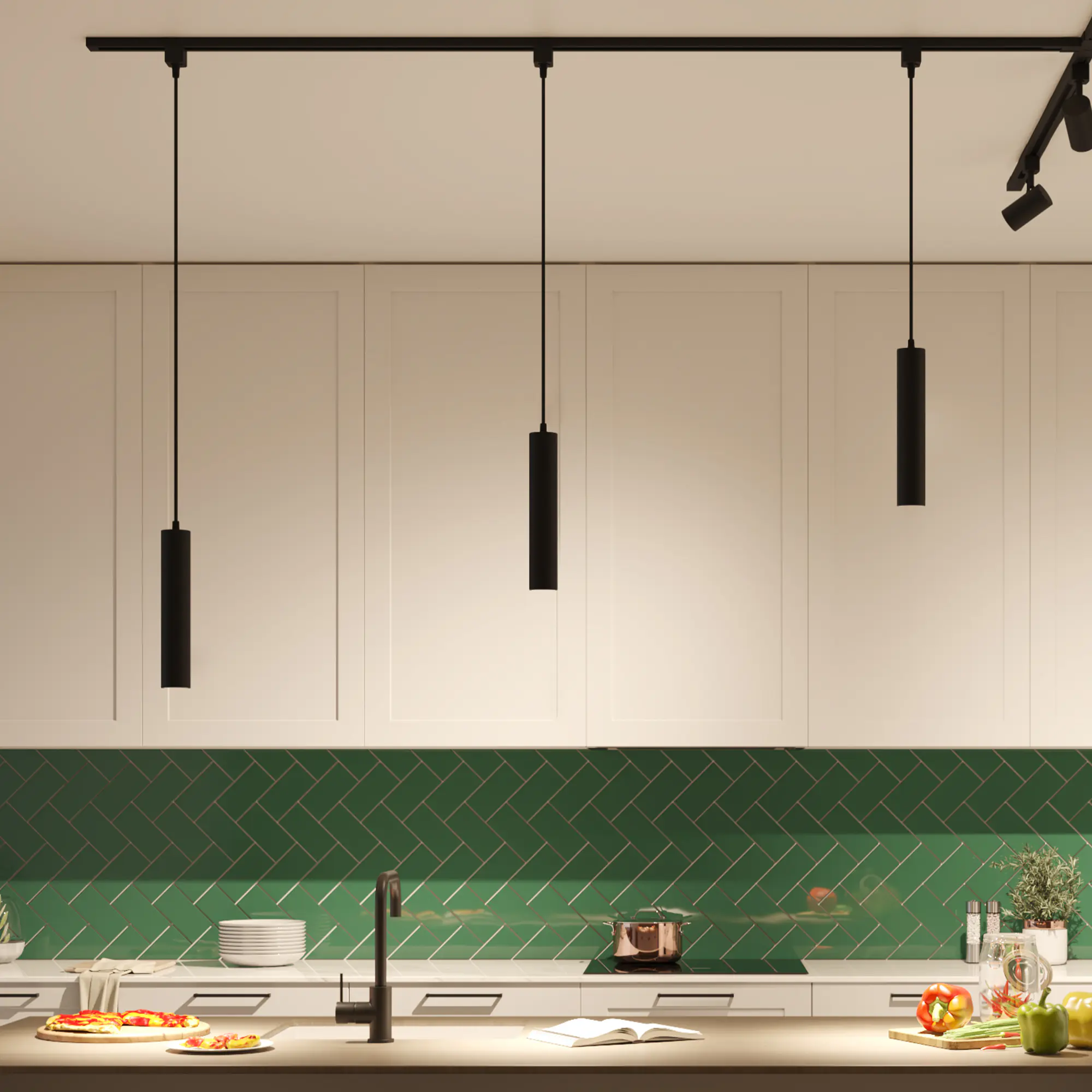 Philips EasyLink Trägerschiene 1 m mit Stromzufuhr schwarz