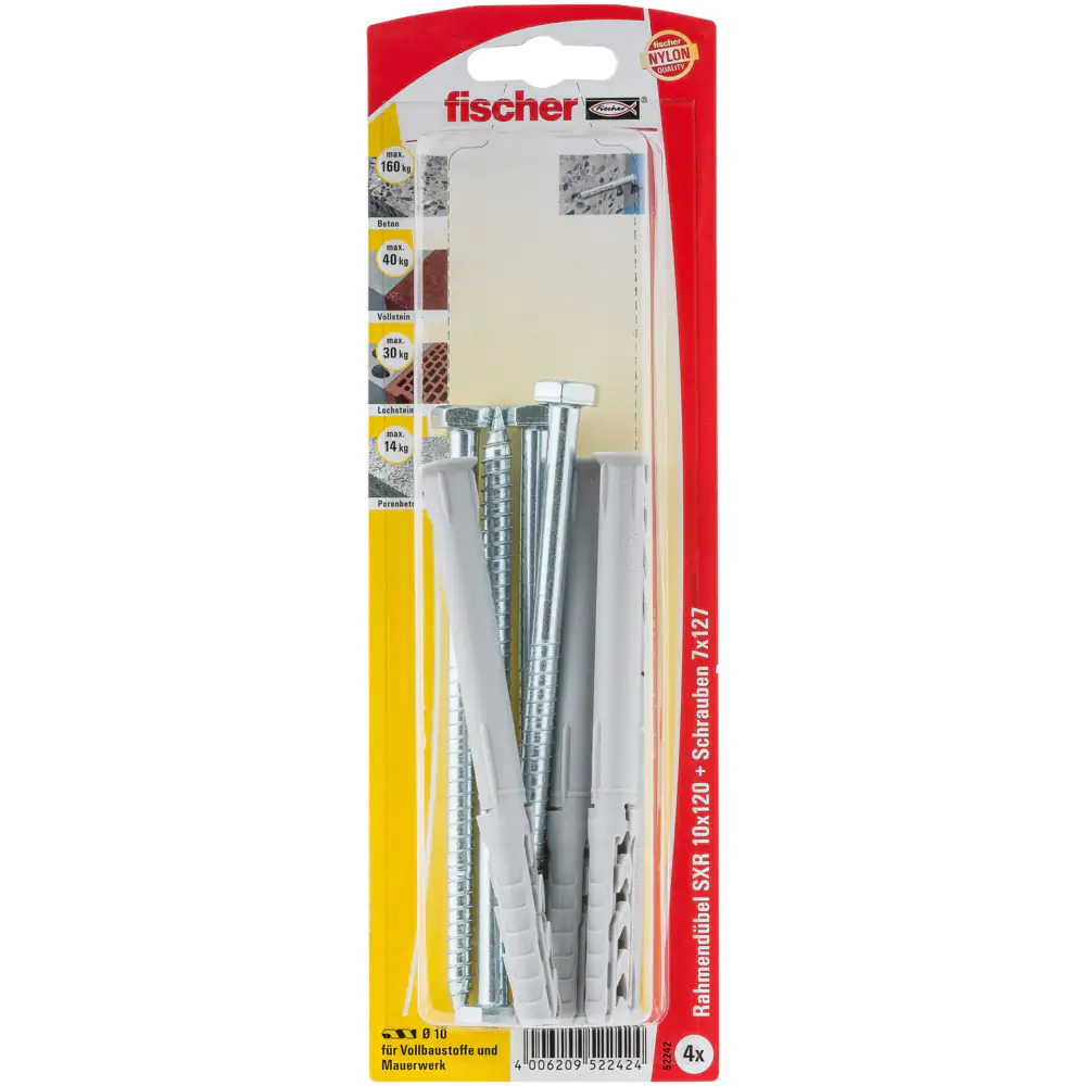 Fischer Langschaftdübel SXR 10.0 x 120 mm - 4 Stück