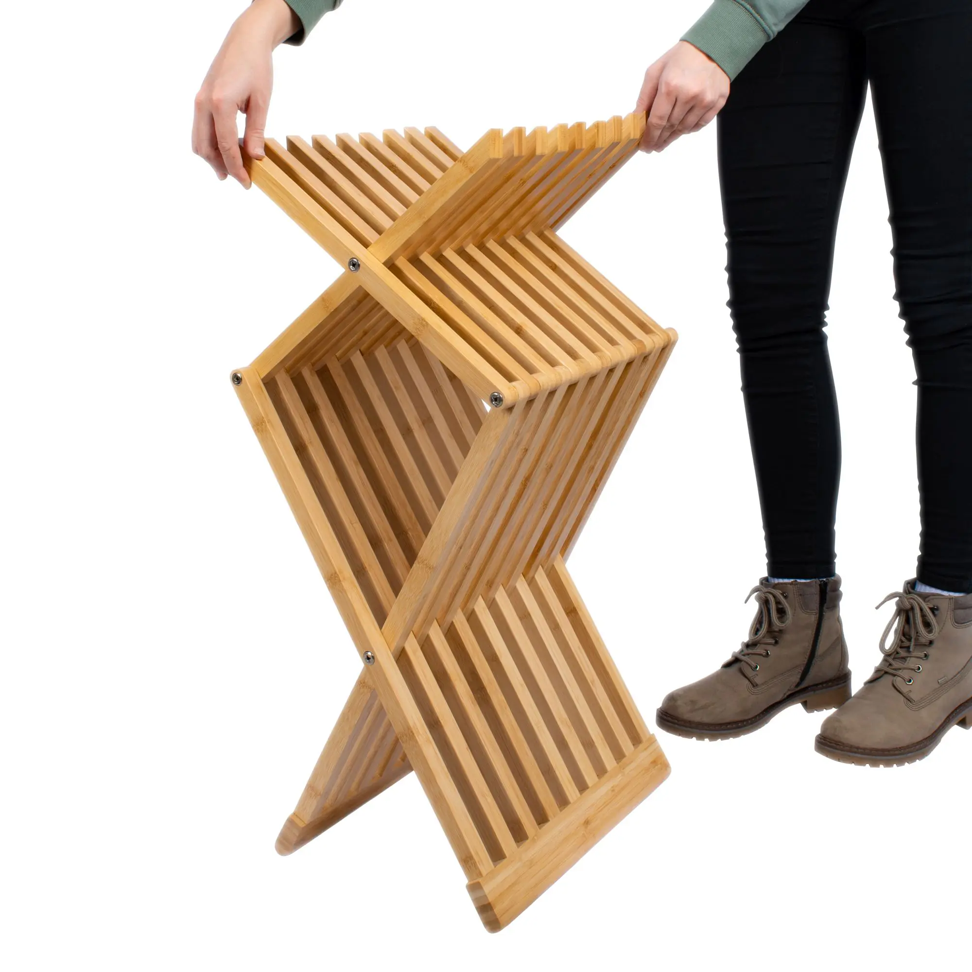Schulte Badhocker aus Bambus klappbar 39 x 38 x 44 cm Schulte Badhocker aus Bambus klappbar 39 x 38 x 44 cm