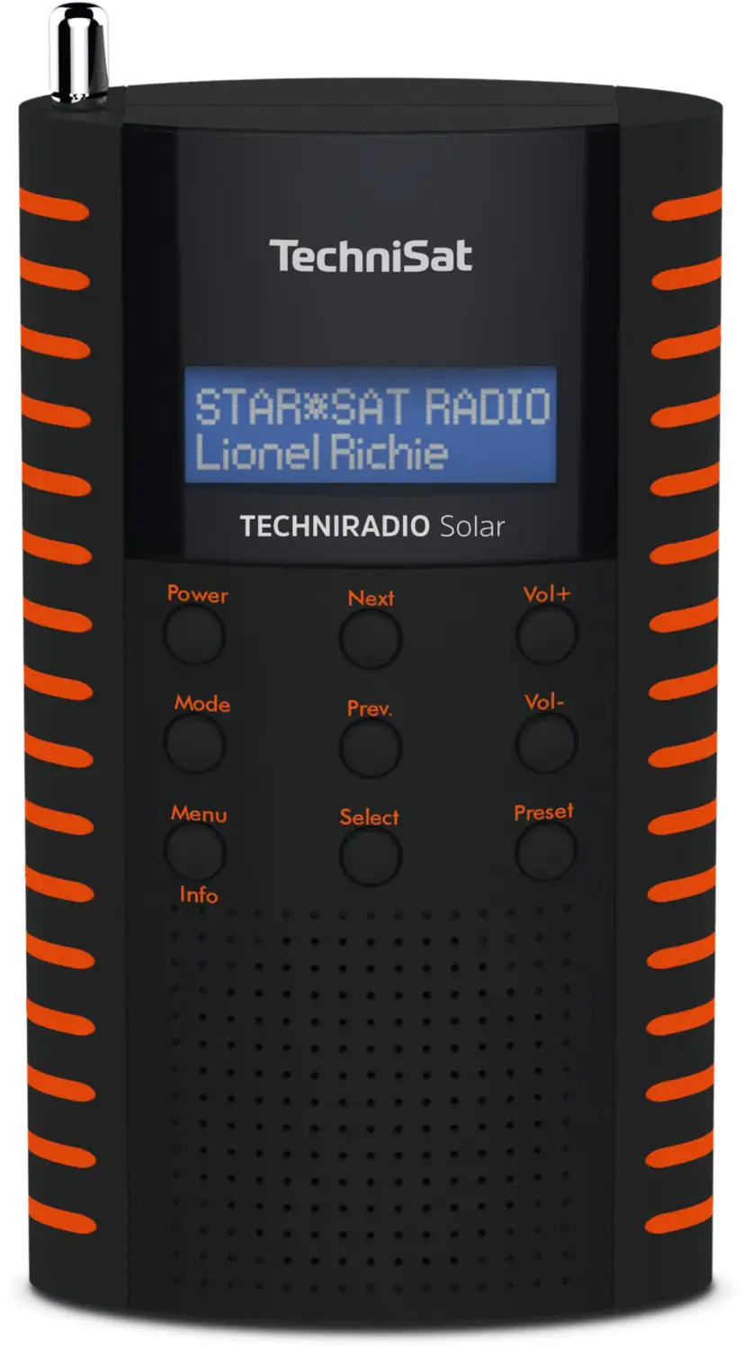 Technisat Solar-Radio DAB+/ UKW schwarz/orange Technisat Solar-Radio DAB+/ UKW schwarz/orange